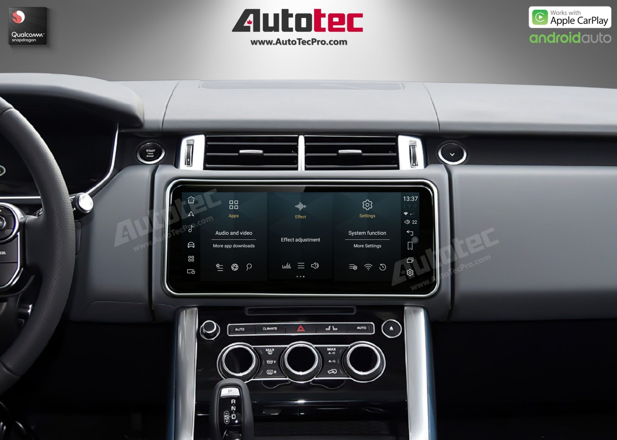 Land Rover Range Rover Sport (2014 – 2017) 12.3″ HD IPS Touch-Screen Navigation & Infotainment System | Android 13 | GPS | BT | Wifi | CarPlay | Bosch | Harman | 4G LTE