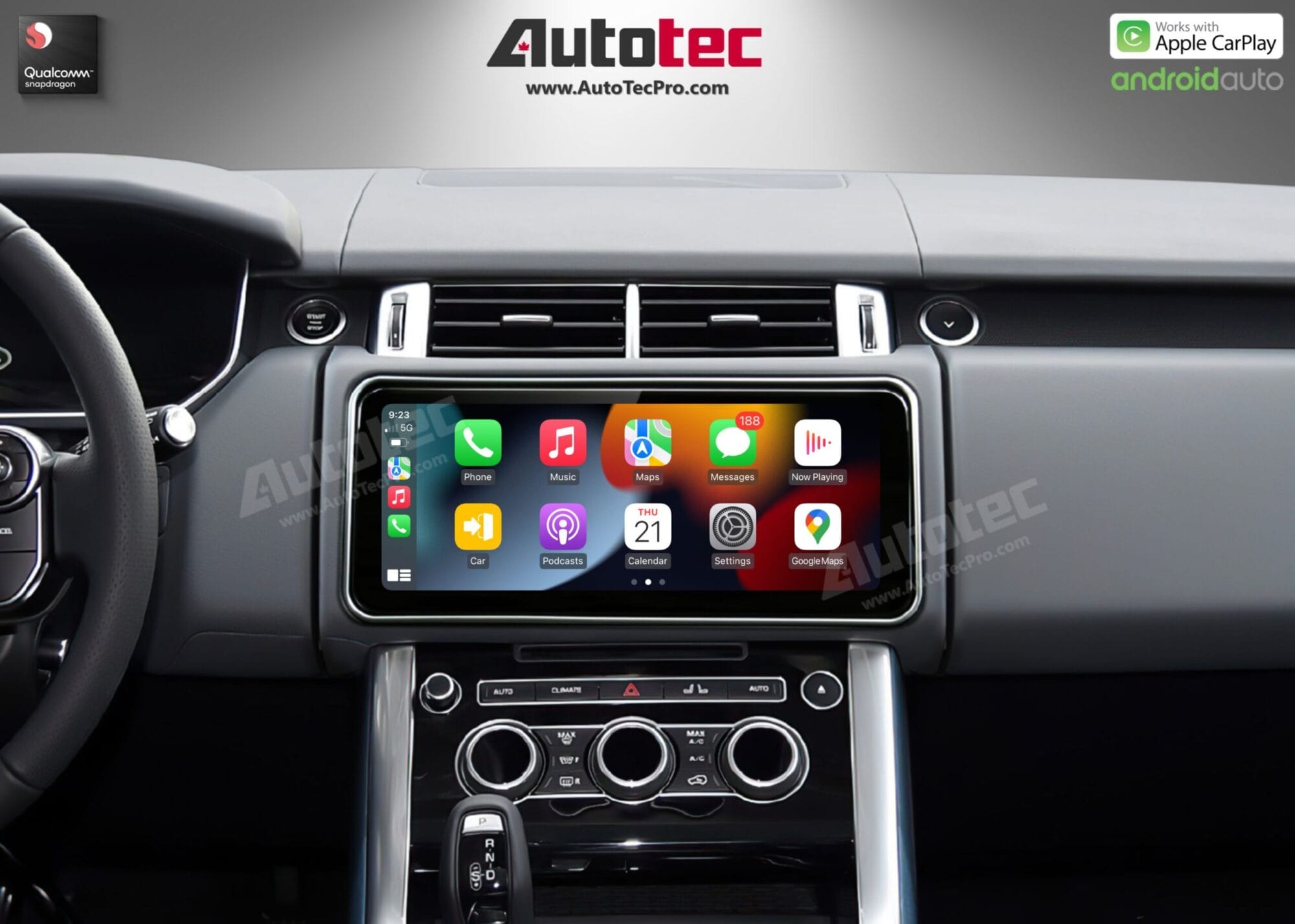 Land Rover Range Rover Sport (2013 – 2018) 12.3″ HD IPS Touch-Screen Navigation & Infotainment System | Android 14 | GPS | BT | Wifi | CarPlay | Bosch | Harman | 4G LTE