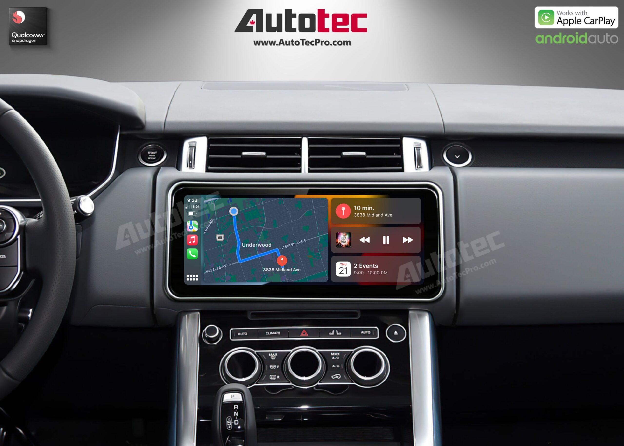 Land Rover Range Rover Sport (2014 – 2017) 12.3″ HD IPS Touch-Screen Navigation & Infotainment System | Android 13 | GPS | BT | Wifi | CarPlay | Bosch | Harman | 4G LTE