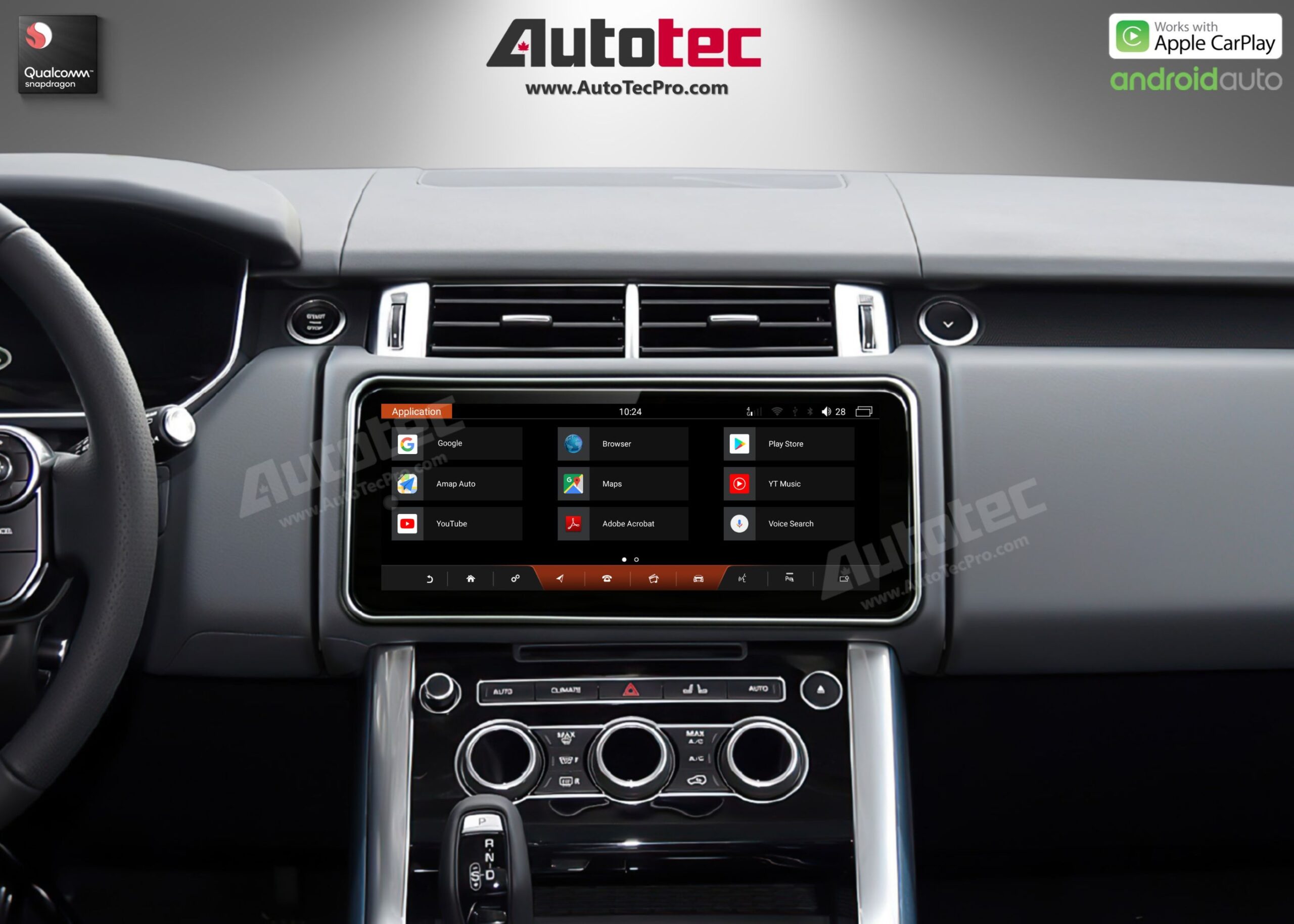 Land Rover Range Rover Sport (2014 – 2017) 12.3″ HD IPS Touch-Screen Navigation & Infotainment System | Android 13 | GPS | BT | Wifi | CarPlay | Bosch | Harman | 4G LTE