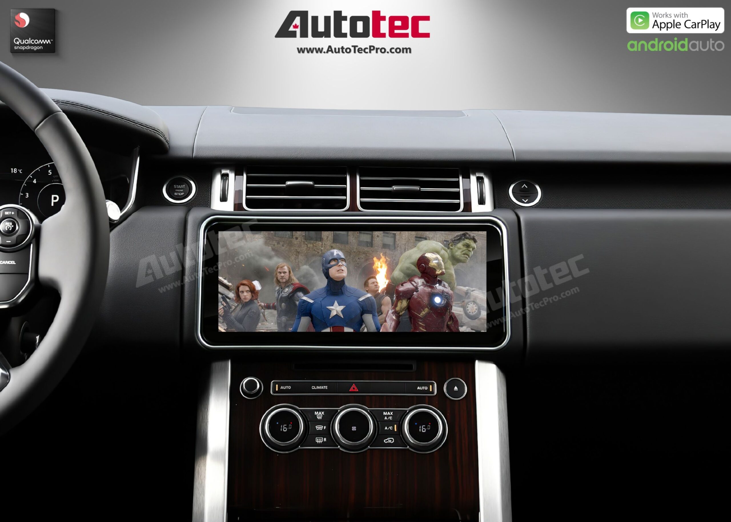 Land Rover Range Rover Vogue (2013 – 2017) 12.3″ HD IPS Touch-Screen Navigation & Infotainment System | Android 13 | GPS | BT | Wifi | CarPlay | Bosch | Harman | 4G LTE