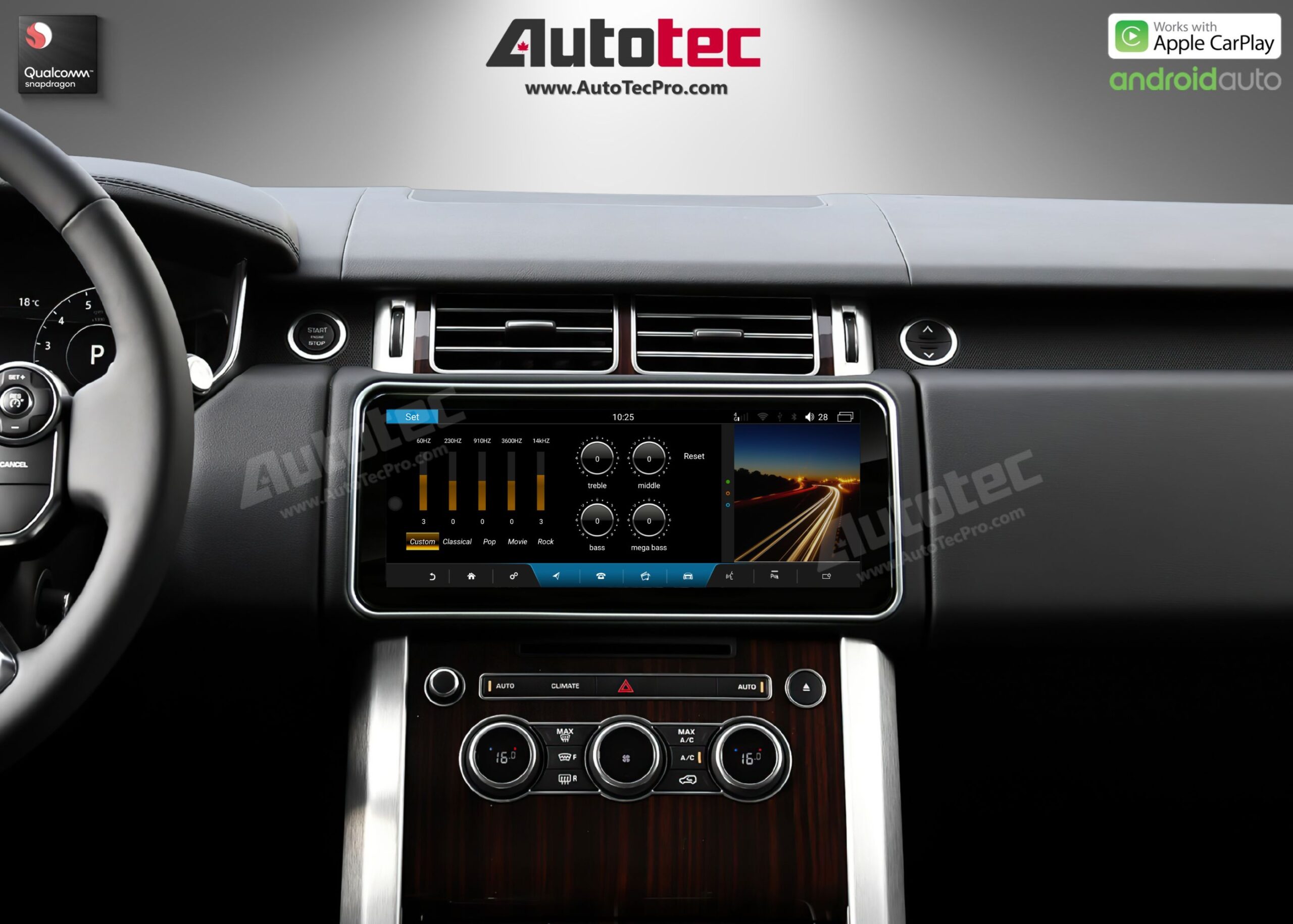 Land Rover Range Rover Vogue (2013 – 2017) 12.3″ HD IPS Touch-Screen Navigation & Infotainment System | Android 13 | GPS | BT | Wifi | CarPlay | Bosch | Harman | 4G LTE