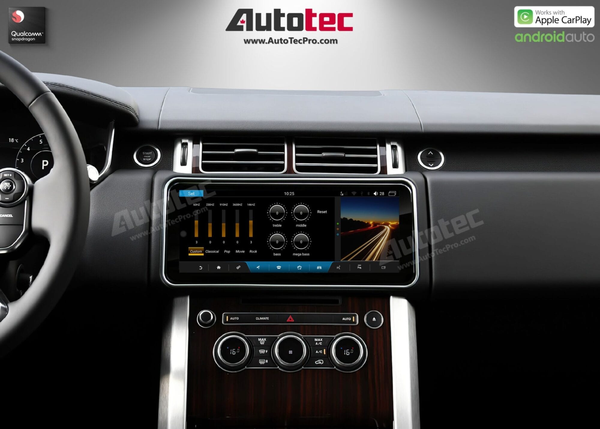 Land Rover Range Rover Vogue (2013 – 2018) 12.3″ HD IPS Touch-Screen Navigation & Infotainment System | Android 14 | GPS | BT | Wifi | CarPlay | Bosch | Harman | 4G LTE