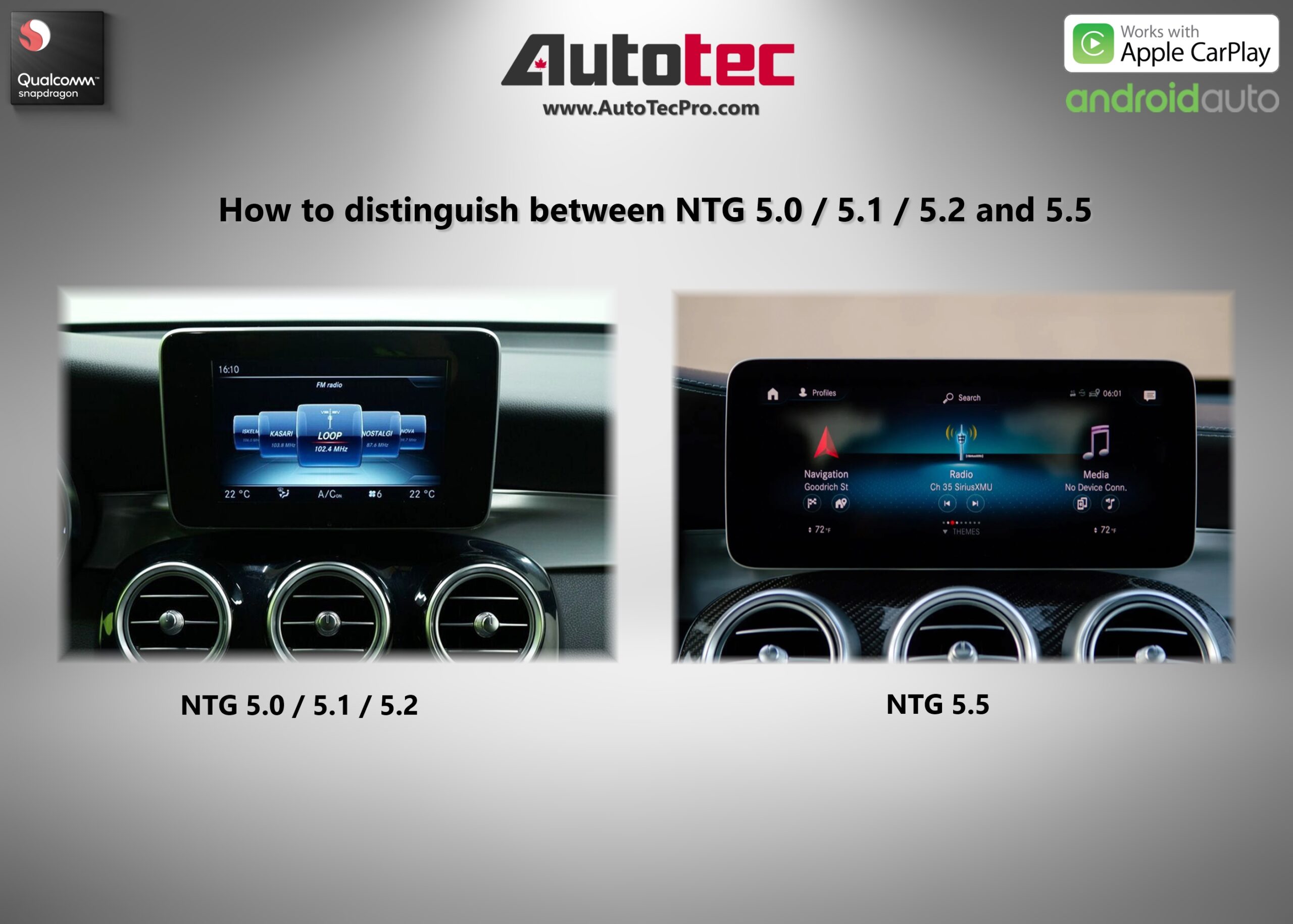 Mercedes-Benz GLC (2015-2022 | X253/C253) 10.25″ / 12.3″ OEM-Fit HD IPS Touch-Screen Android Navigation & Infotainment System | Android 14 | GPS | BT | Wifi | 4G LTE | CarPlay