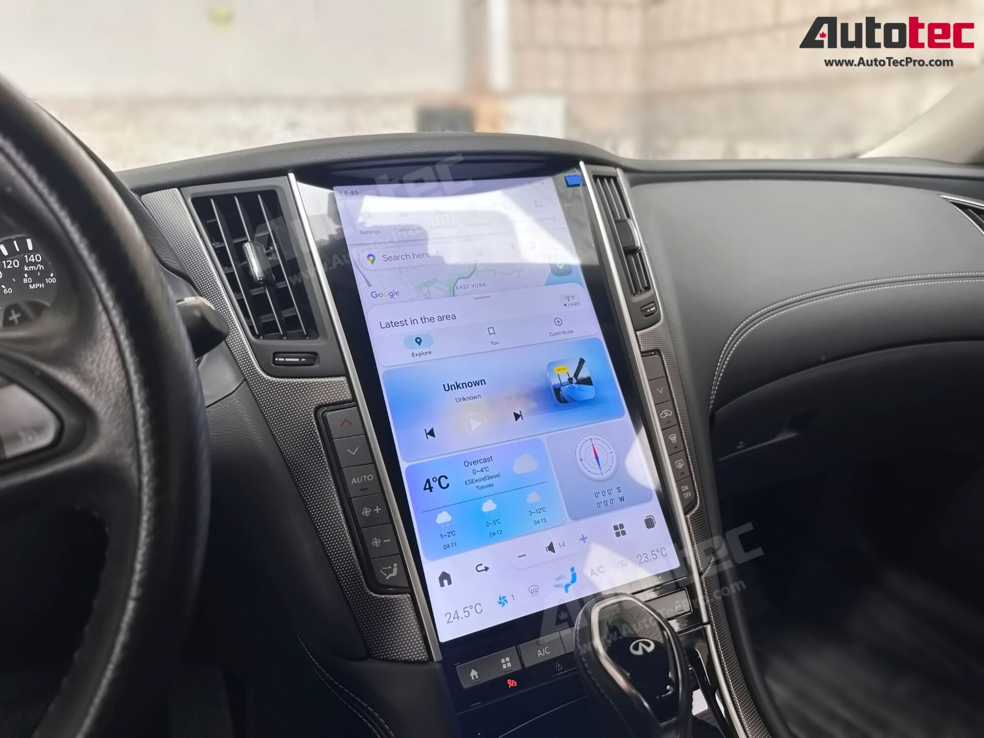 Infiniti Q50 / Q60 (2020 – 2023) 13.6″ (Mark 7) IPS HD 1080P Touch-Screen Navigation & Infotainment System | Android 13 | GPS | BT | Wifi | 4G LTE | CarPlay