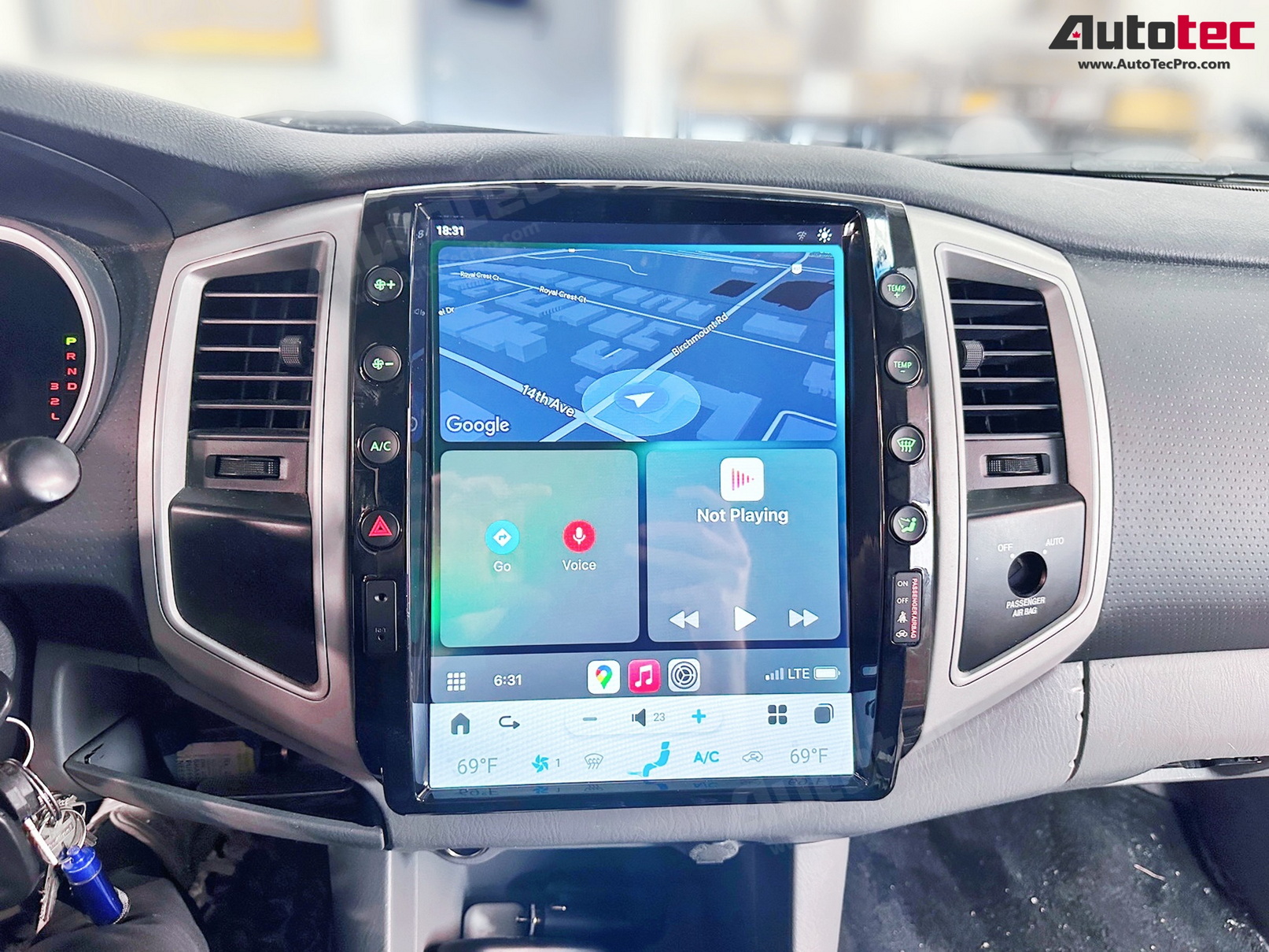 Toyota Tacoma (2005 – 2015) 12.1″ HD Touch-Screen Android Navigation System | Android 13 | GPS | BT | WiFi | Camera | CarPlay