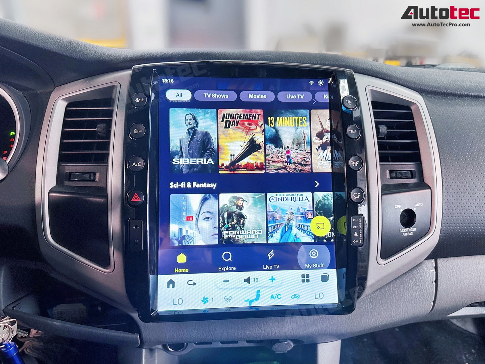 Toyota Tacoma (2005 – 2015) 12.1″ HD Touch-Screen Android Navigation System | Android 13 | GPS | BT | WiFi | Camera | CarPlay