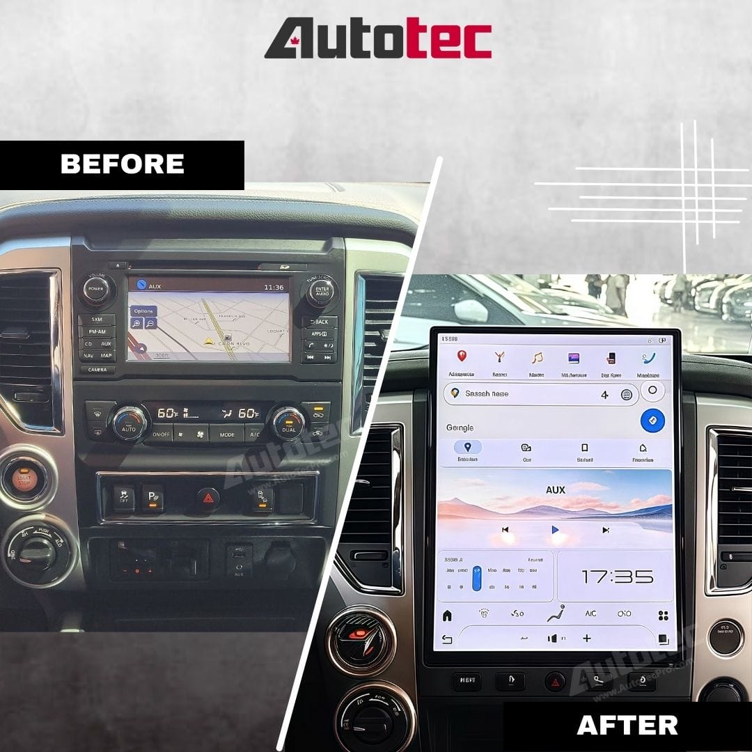 Nissan Titan (2016 – 2019) 15.6″ HD IPS Touch-Screen Navigation & Infotainment System | Android 13 | GPS | BT | Wifi | CarPlay | DSP | 4G LTE