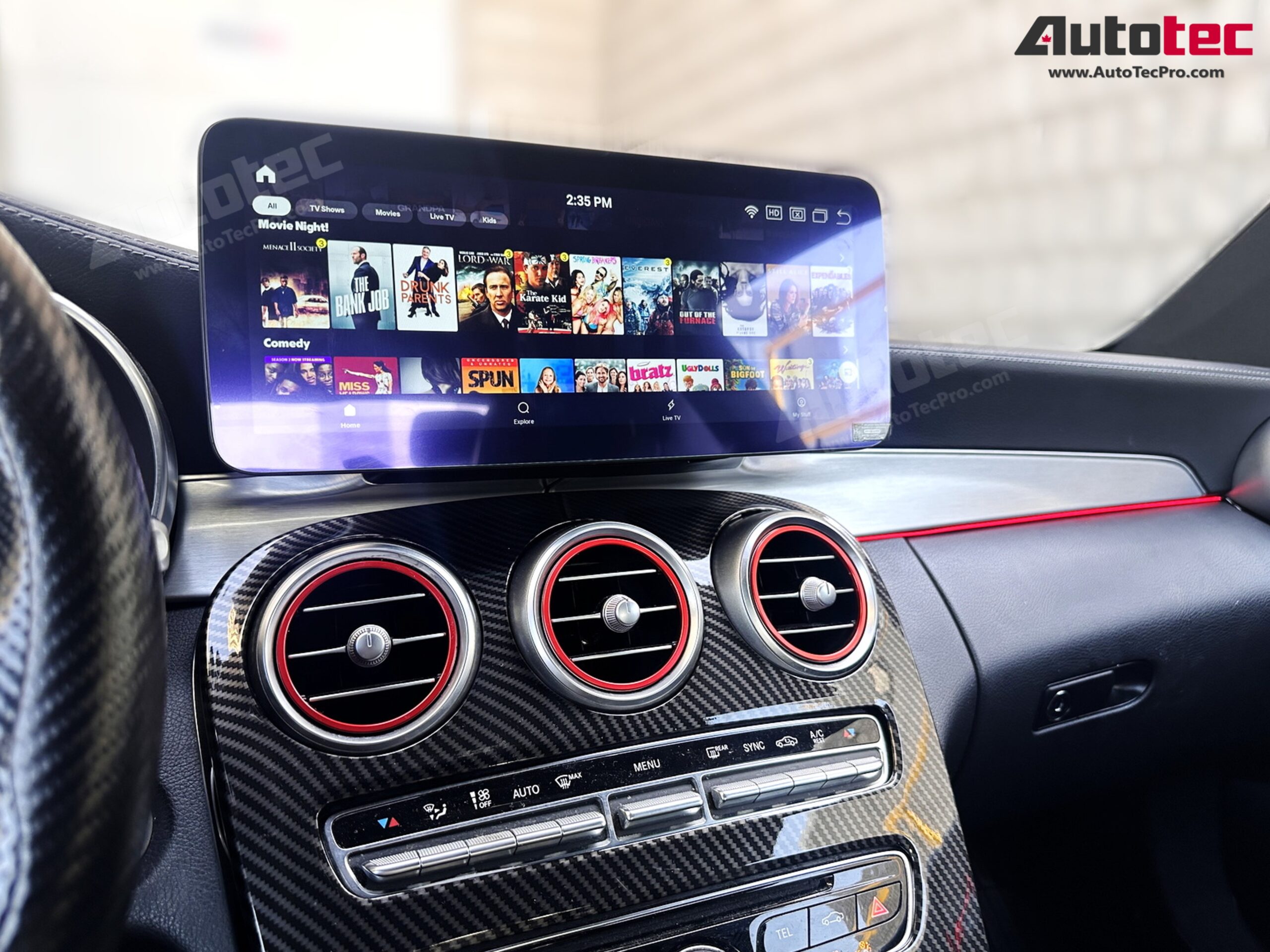 Mercedes-Benz C-Class (2015-2022 | W205) Direct-Fit 10.25″ / 12.3″ OEM-Fit HD IPS Touch-Screen Android Navigation & Infotainment System | Android 14 | GPS | BT | Wifi | 4G LTE | CarPlay