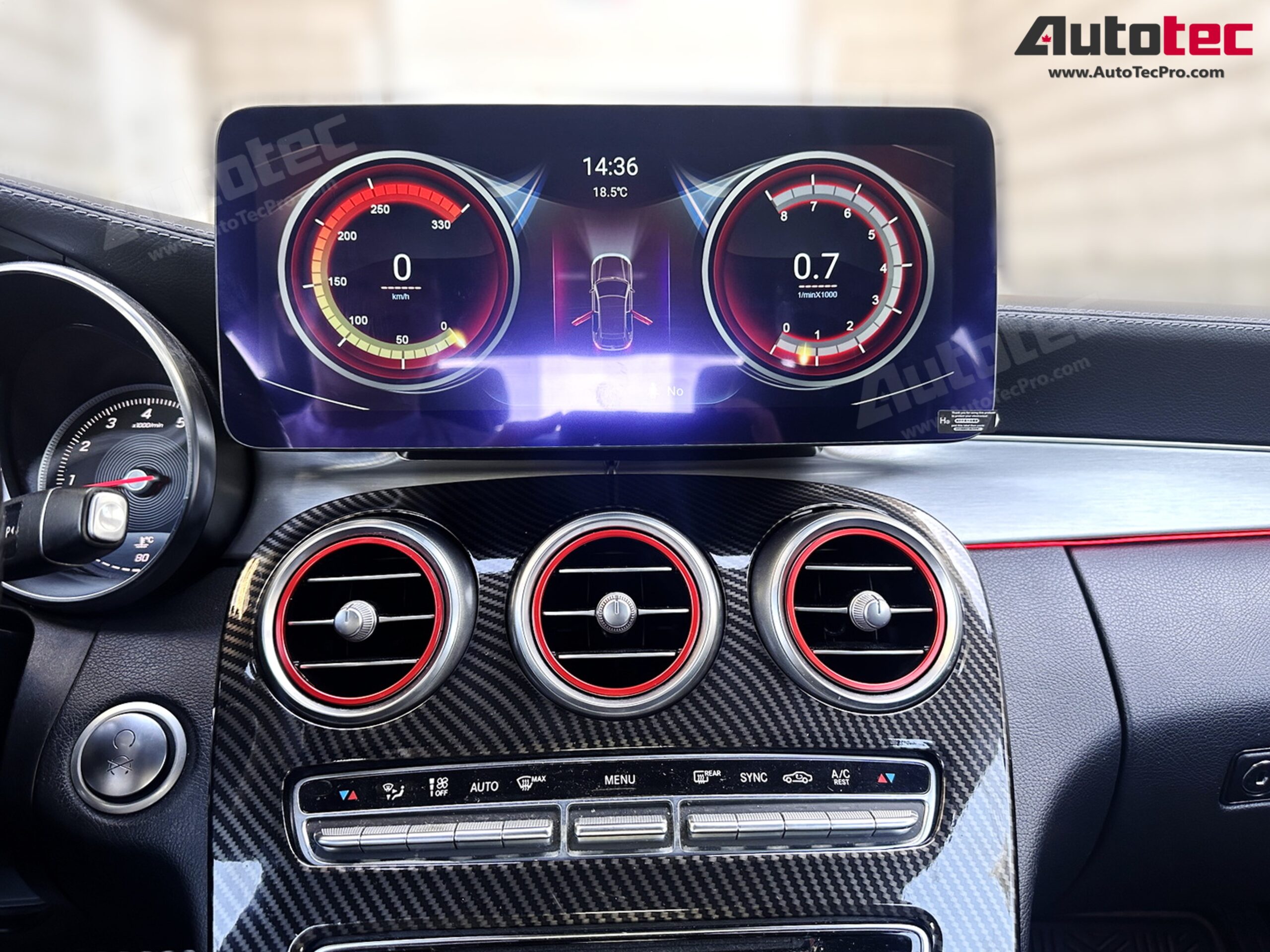 Mercedes-Benz C-Class (2015-2022 | W205) Direct-Fit 10.25″ / 12.3″ OEM-Fit HD IPS Touch-Screen Android Navigation & Infotainment System | Android 14 | GPS | BT | Wifi | 4G LTE | CarPlay