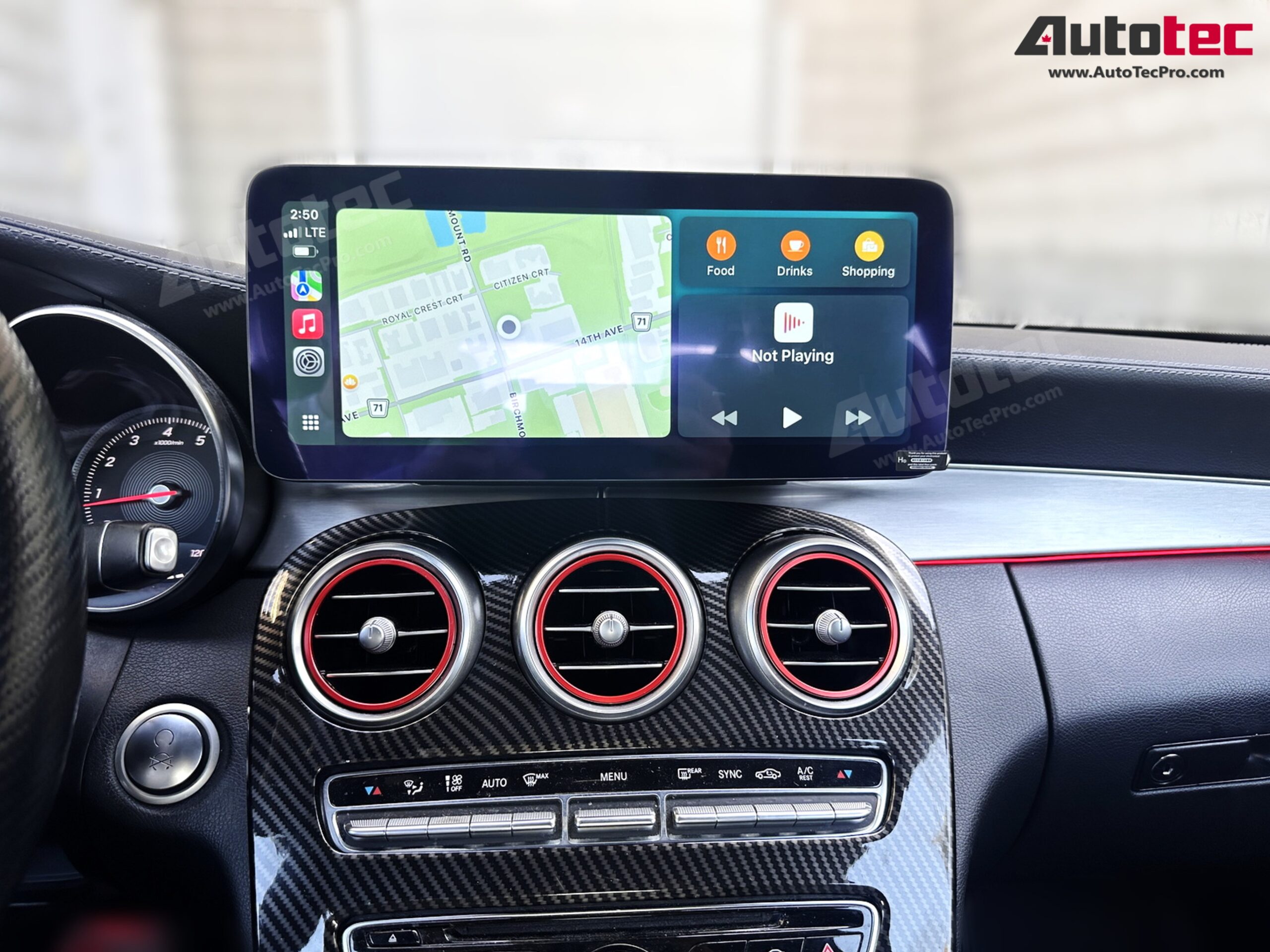 Mercedes-Benz C-Class (2015-2022 | W205) Direct-Fit 10.25″ / 12.3″ OEM-Fit HD IPS Touch-Screen Android Navigation & Infotainment System | Android 14 | GPS | BT | Wifi | 4G LTE | CarPlay