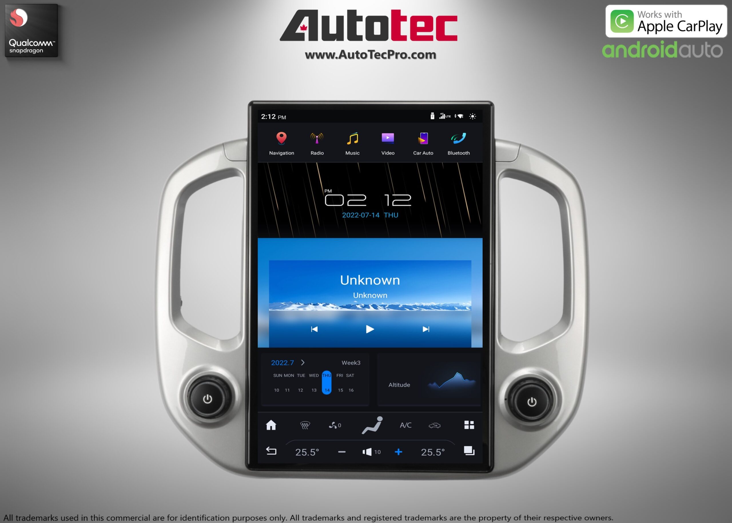 Chevrolet Colorado (2014 – 2023) 14.4″ IPS QHD 2K Touch-Screen Navigation & Infotainment System | Android 13 | GPS | BT | Wifi | CarPlay | Onstar | DSP | 4G LTE