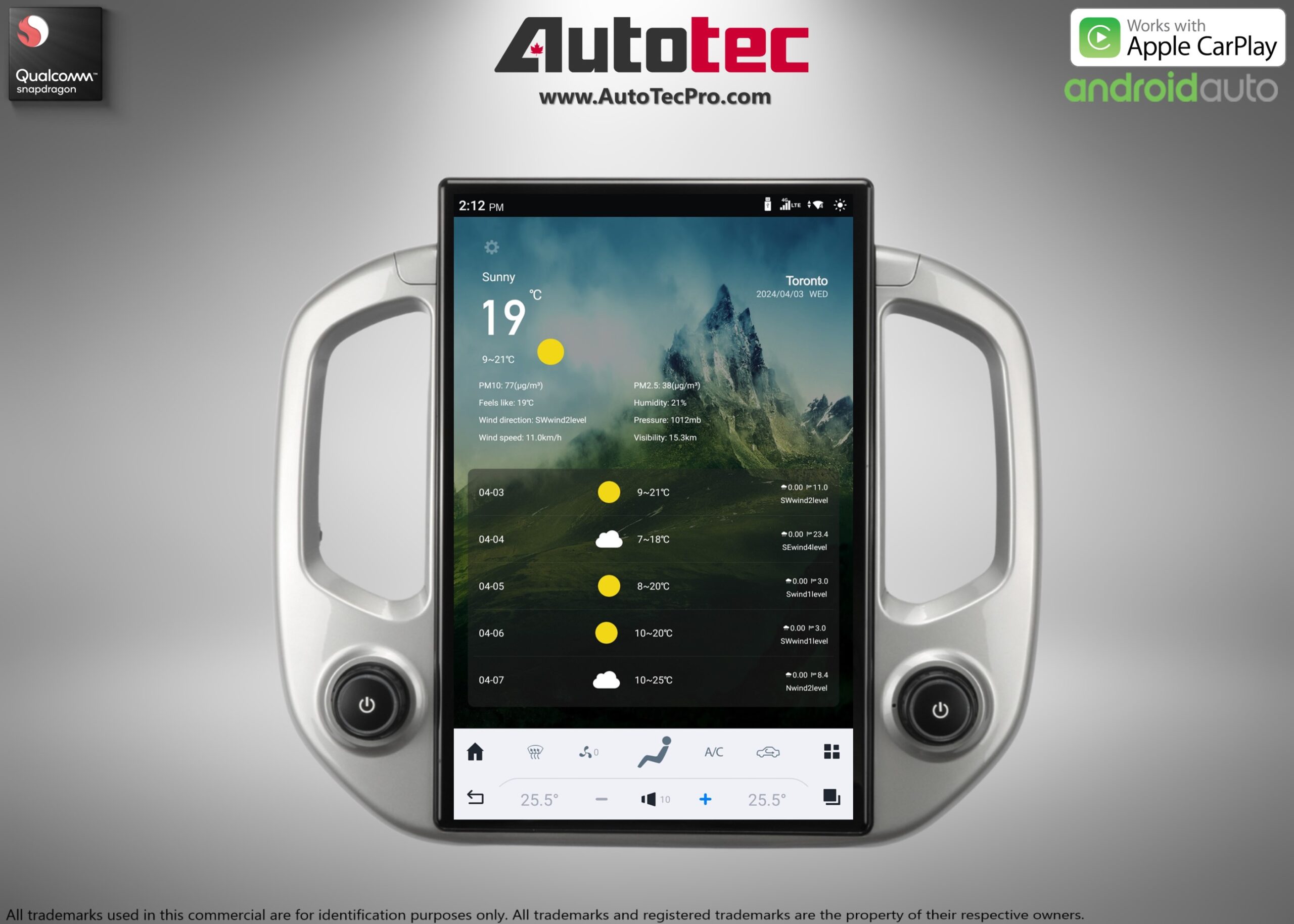 Chevrolet Colorado (2014 – 2023) 14.4″ IPS QHD 2K Touch-Screen Navigation & Infotainment System | Android 13 | GPS | BT | Wifi | CarPlay | Onstar | DSP | 4G LTE