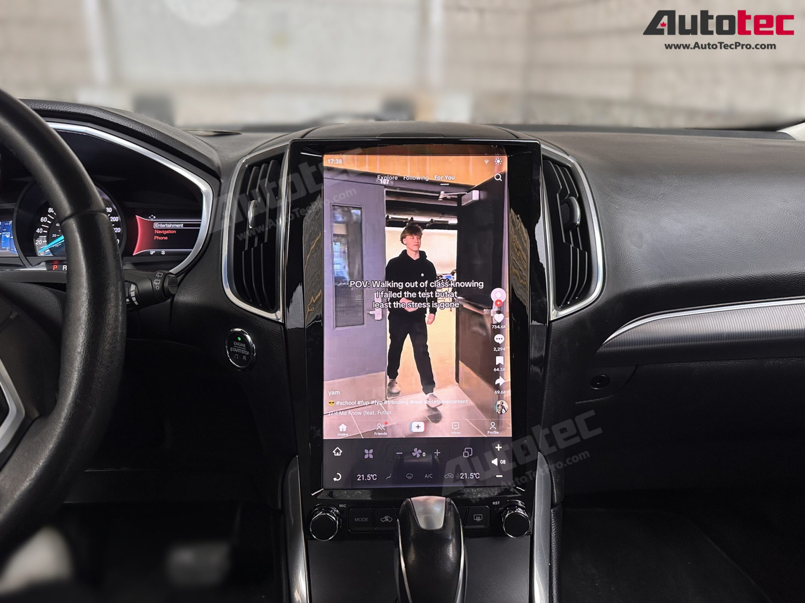Ford Edge (2015 – 2019) 13.6″ IPS HD Touch-Screen Android Navigation System | Android 11 | GPS | BT | Wifi | CAMERA | CarPlay