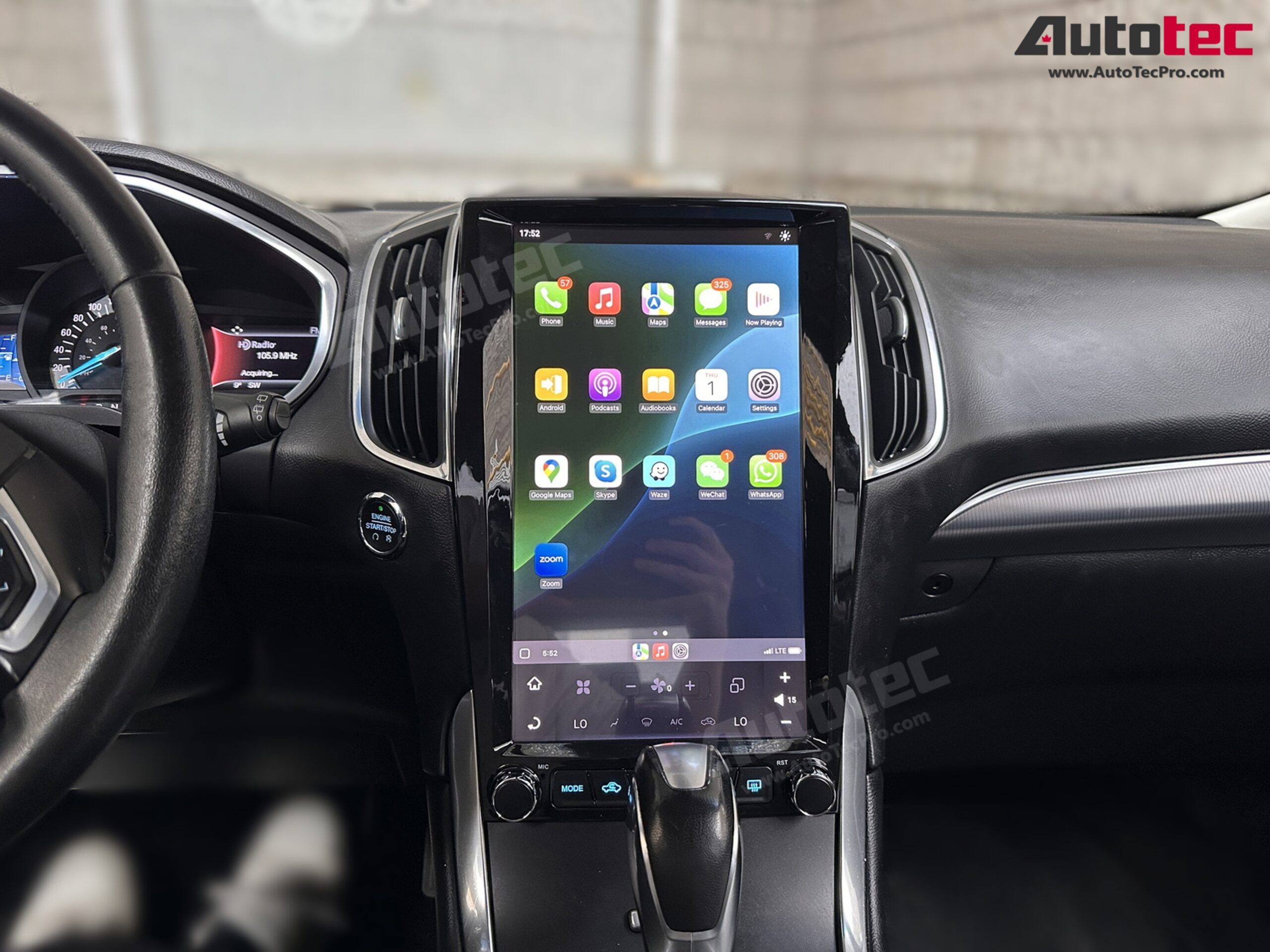 Ford Edge (2015 – 2019) 13.6″ IPS HD Touch-Screen Android Navigation System | Android 11 | GPS | BT | Wifi | CAMERA | CarPlay