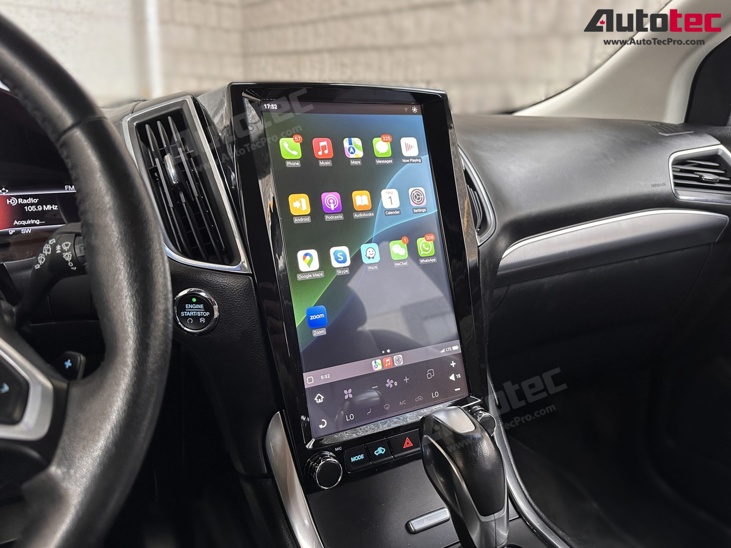 Ford Edge (2015 – 2019) 13.6″ IPS HD Touch-Screen Android Navigation System | Android 11 | GPS | BT | Wifi | CAMERA | CarPlay