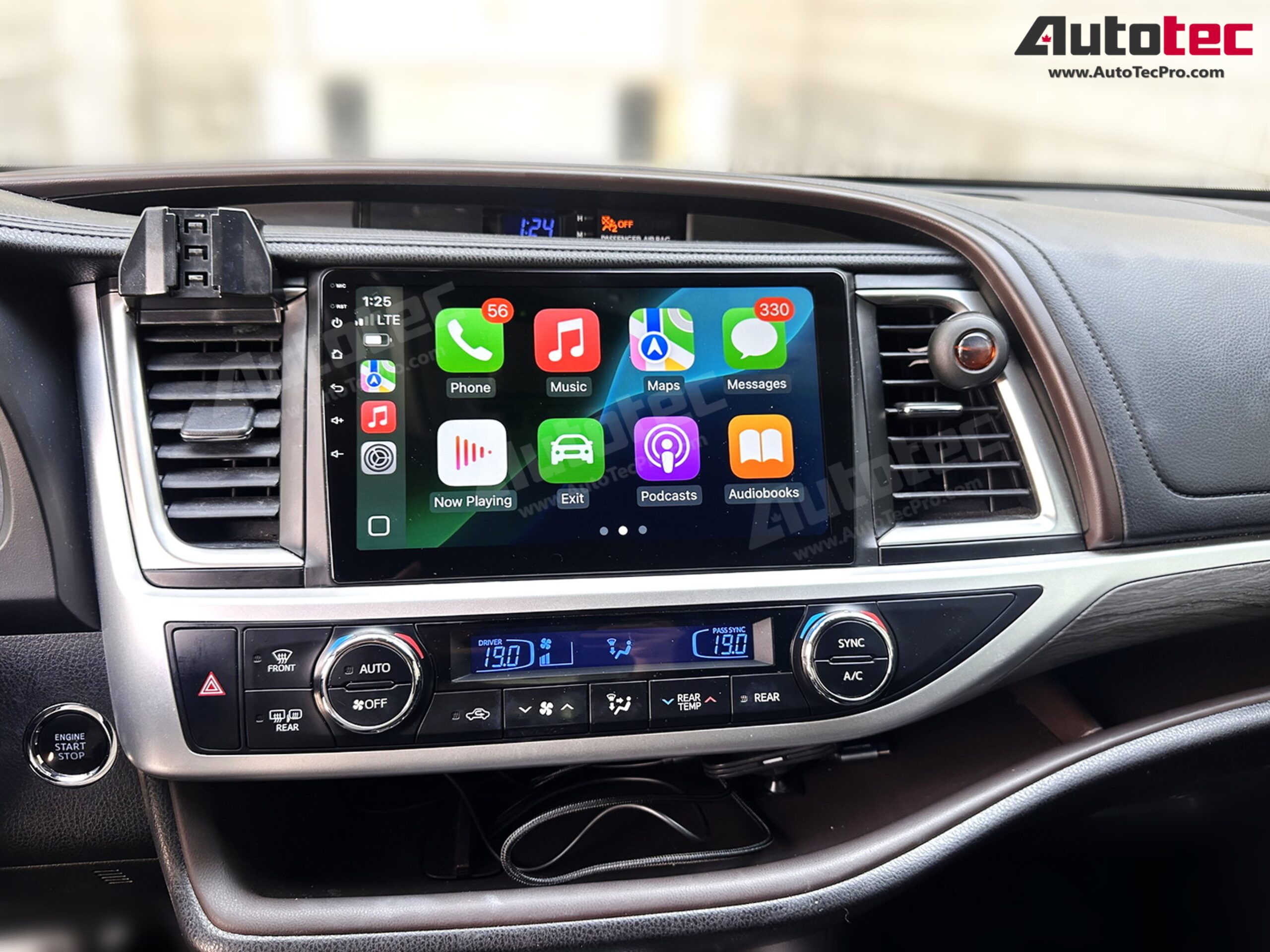 Toyota Highlander (2014 – 2019) 10.2″ HD Touch-Screen Android Navigation System | Android 13 | GPS | BT | WiFi | Camera | CarPlay