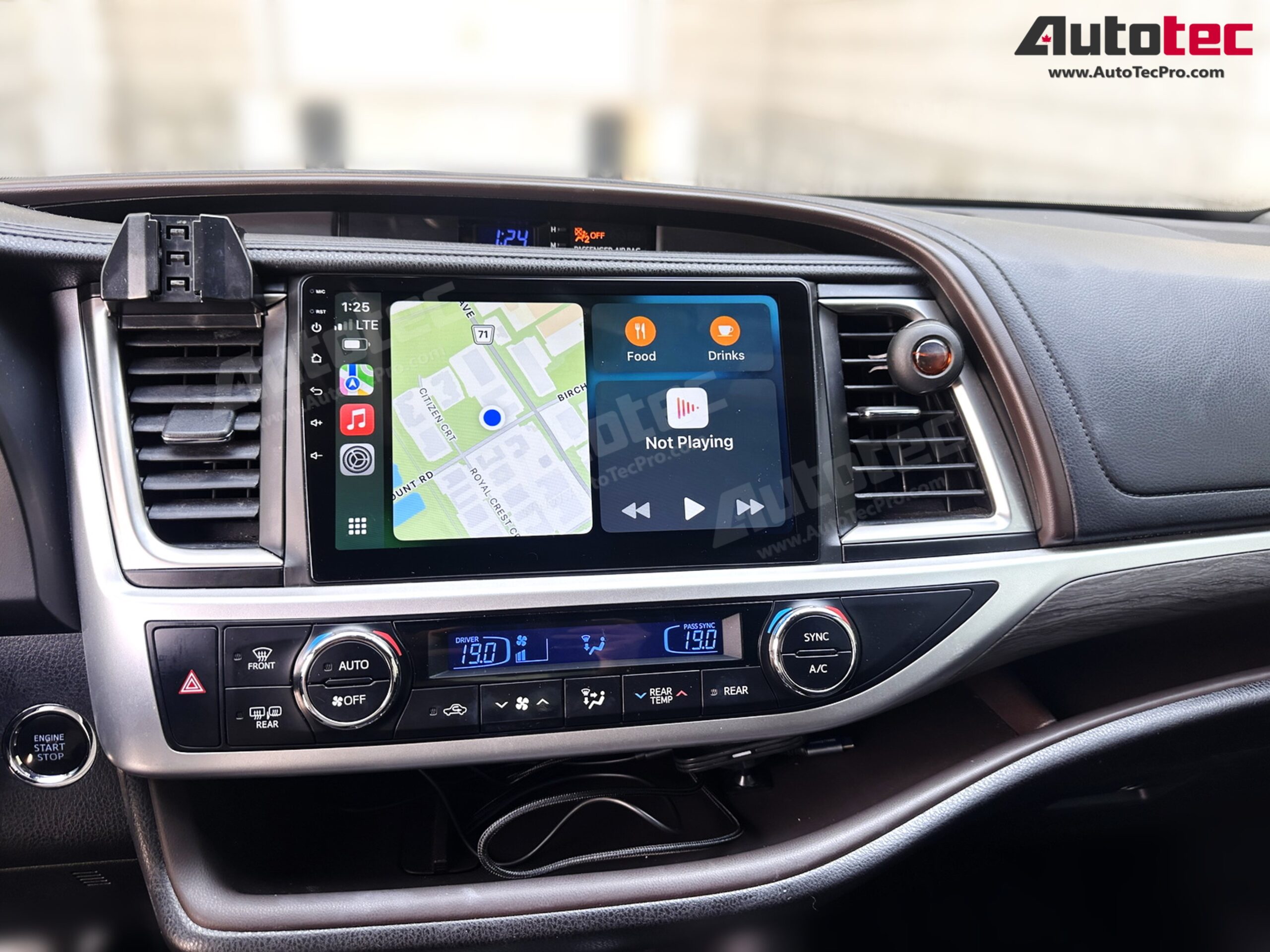 Toyota Highlander (2014 – 2019) 10.2″ HD Touch-Screen Android Navigation System | Android 13 | GPS | BT | WiFi | Camera | CarPlay