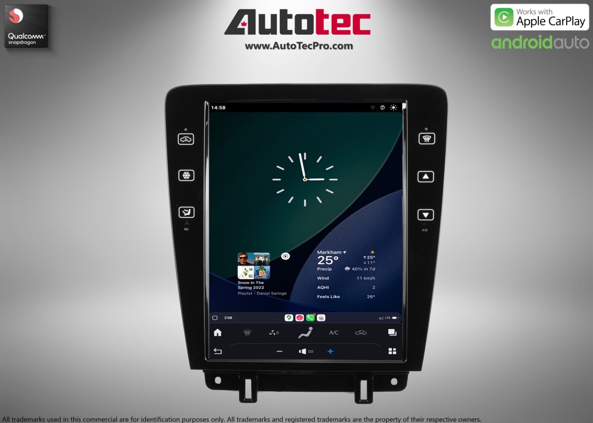 Ford Mustang (2010 – 2014)  12.1″ HD Touch-Screen Navigation & Infotainment System | Android 13 | GPS | BT | WiFi | Camera | CarPlay