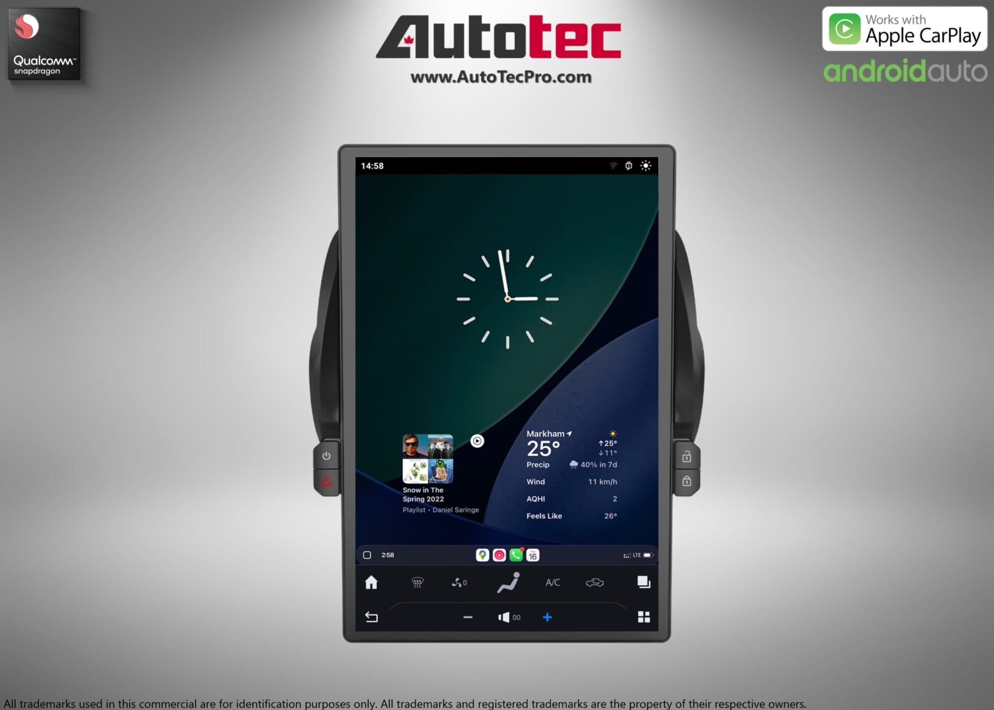 Chevrolet Camaro (2010 – 2015) 14.5″ IPS QHD 2K Touch-Screen Android Navigation System | Android 13 | GPS | BT | Wifi | CarPlay | Android Auto | 4G LTE