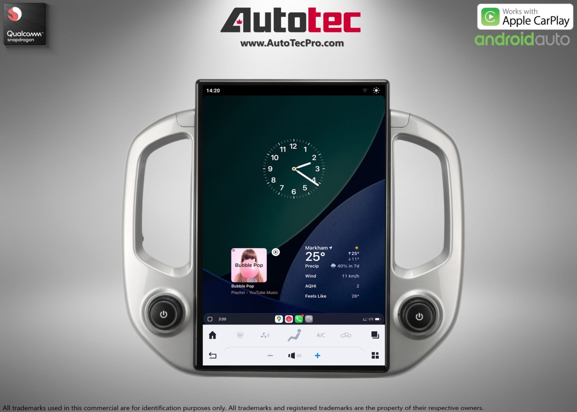 Chevrolet Colorado (2014 – 2023) 14.4″ IPS QHD 2K Touch-Screen Navigation & Infotainment System | Android 13 | GPS | BT | Wifi | CarPlay | Onstar | DSP | 4G LTE