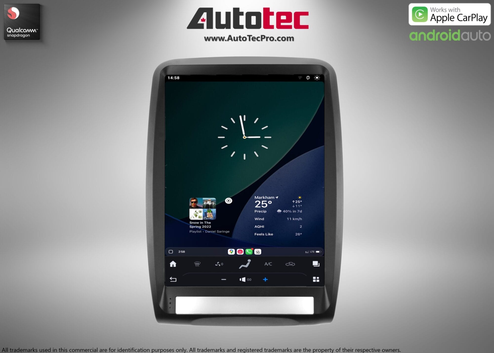 Dodge Durango (2011 – 2013) 13.8″ IPS HD Touch-Screen Android Navigation System | Android 13 | GPS | BT | Wifi | CarPlay | Android Auto | 4G LTE