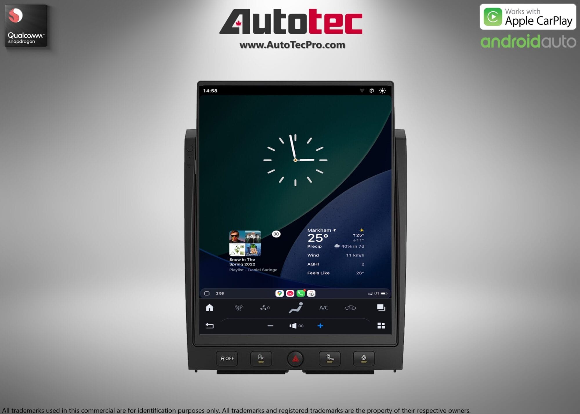 Nissan Titan (2016 – 2019) 15.6″ HD IPS Touch-Screen Navigation & Infotainment System | Android 13 | GPS | BT | Wifi | CarPlay | DSP | 4G LTE