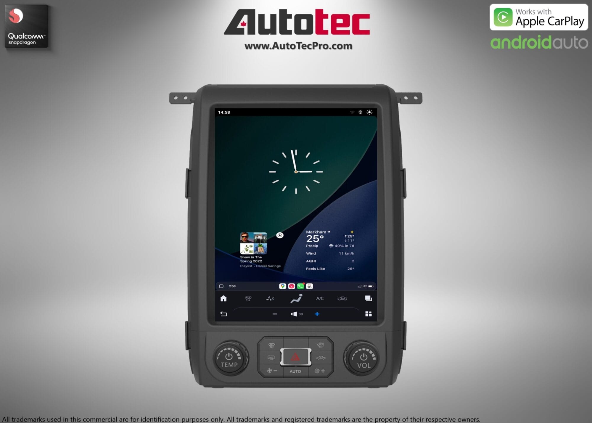 Ford F150 (2013 – 2014) 12.1″ IPS Touch-Screen Android Navigation System | Android 13 | GPS | BT | Wifi | CarPlay | SYNC | 4G LTE