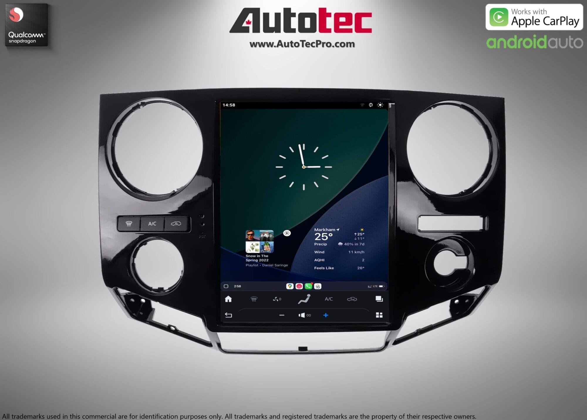 Ford F250 F350 (2009 – 2016) 12.1″ IPS HD Touch-Screen Navigation & Infotainment System | Android 13 | GPS | BT | Wifi | 4G LTE | CarPlay | Camera