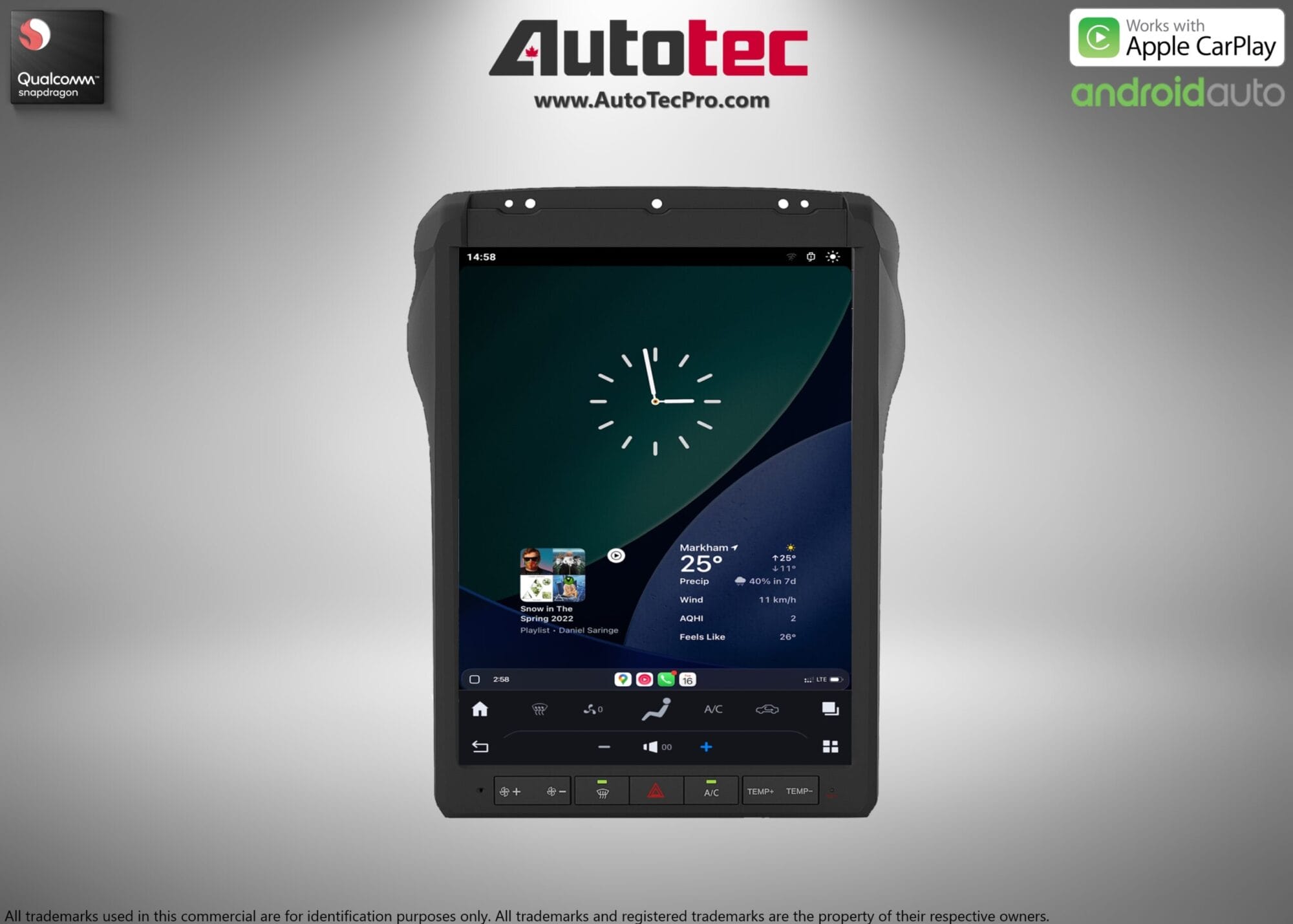 Ford F250 F350 F450 (2013 – 2016) 12.1″ IPS HD Touch-Screen Navigation & Infotainment System | Android 13 | GPS | BT | Wifi | 4G LTE | CarPlay | SYNC 2