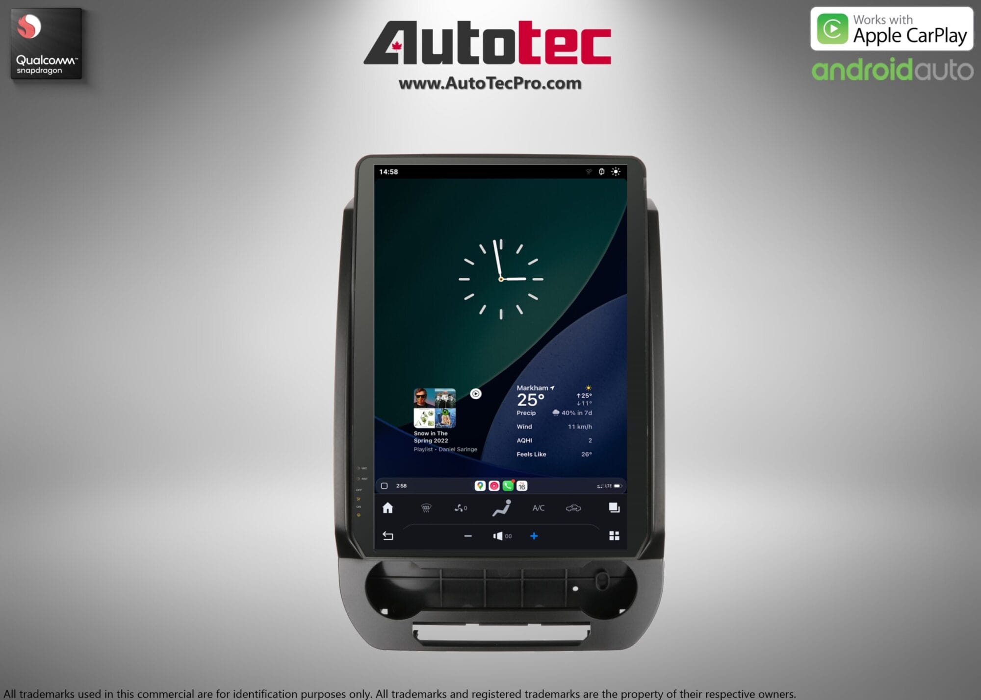 Ford Expedition (2018 – 2021) 14.4″ IPS QHD 2K Touch-Screen Navigation & Infotainment System | Android 13 | GPS | BT | Wifi | CarPlay | SYNC | 4G LTE