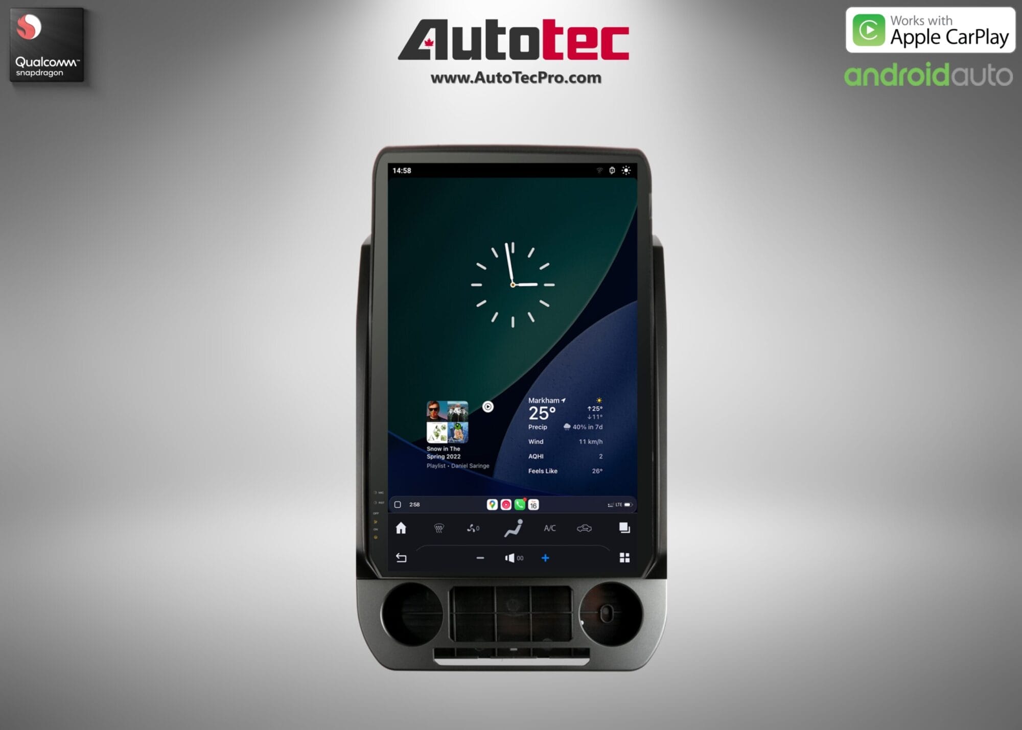 Ford F150 F250 F350 F450 (2015 – 2021) 17″ IPS HD Touch-Screen Navigation & Infotainment System | Android 13 | GPS | BT | Wifi | CarPlay | SYNC | 4G LTE