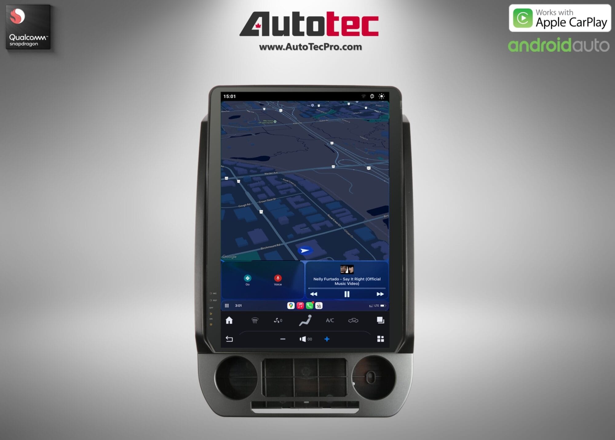 Ford F150 (2015 – 2021) 14.4″ IPS QHD 2K Touch-Screen Navigation & Infotainment System | Android 13 | GPS | BT | Wifi | CarPlay | SYNC | 4G LTE