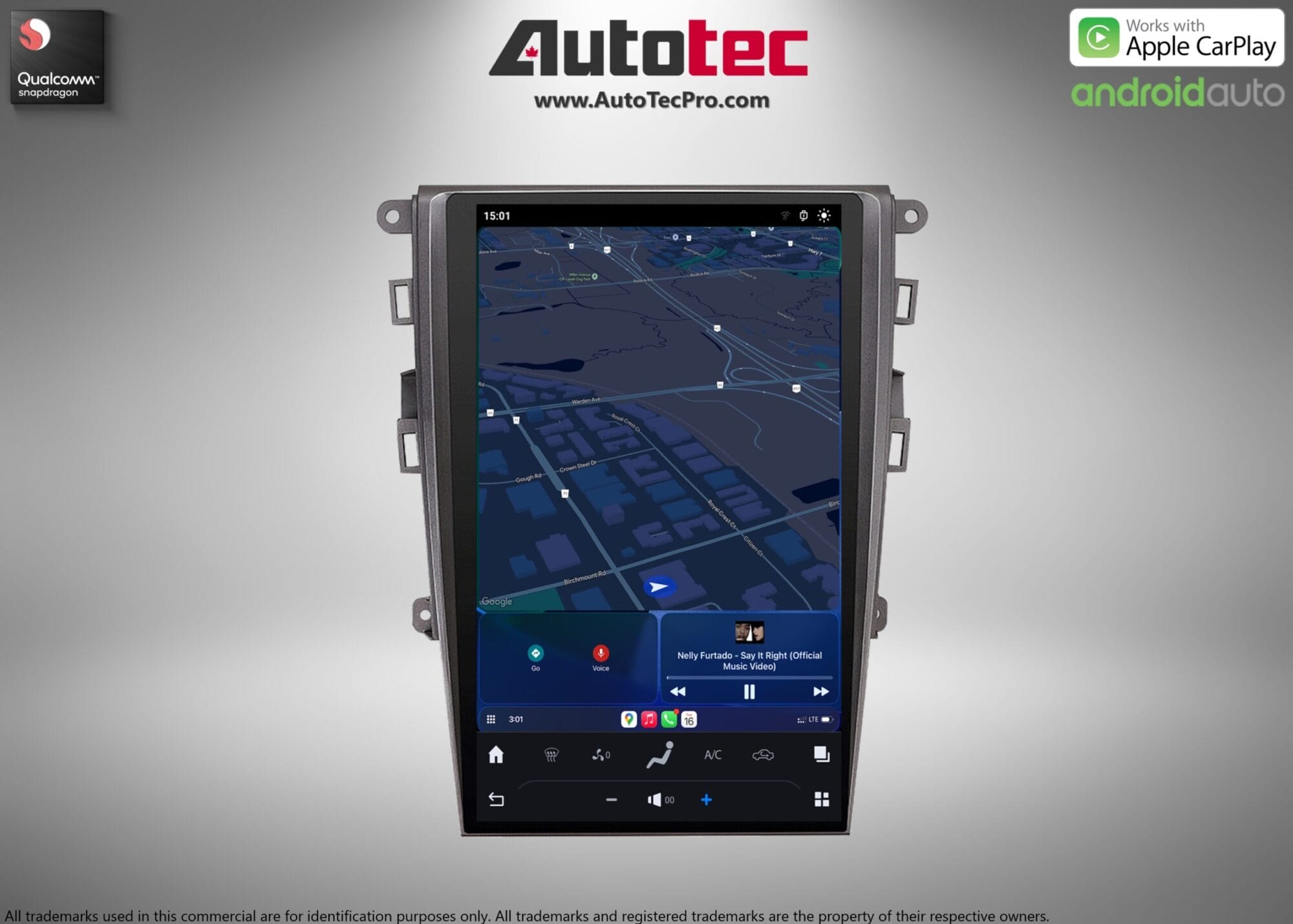 Ford Fusion (2013 – 2020) 13.6″ IPS HD Touch-Screen Android Navigation System | Android 13 | GPS | BT | Wifi | CarPlay | SYNC | 4G LTE