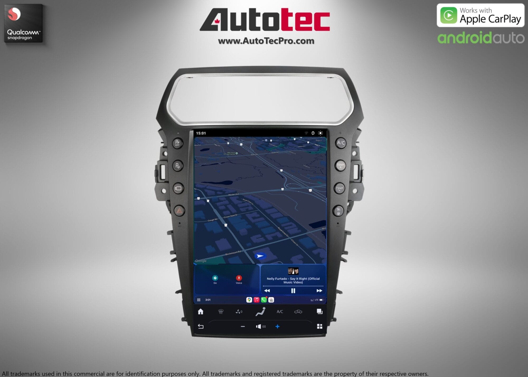 Ford Explorer (2011 – 2019) 14.4″ IPS QHD 2K Touch-Screen Android Navigation System | Android 13 | GPS | BT | Wifi | CarPlay | Android Auto | SYNC | 4G LTE