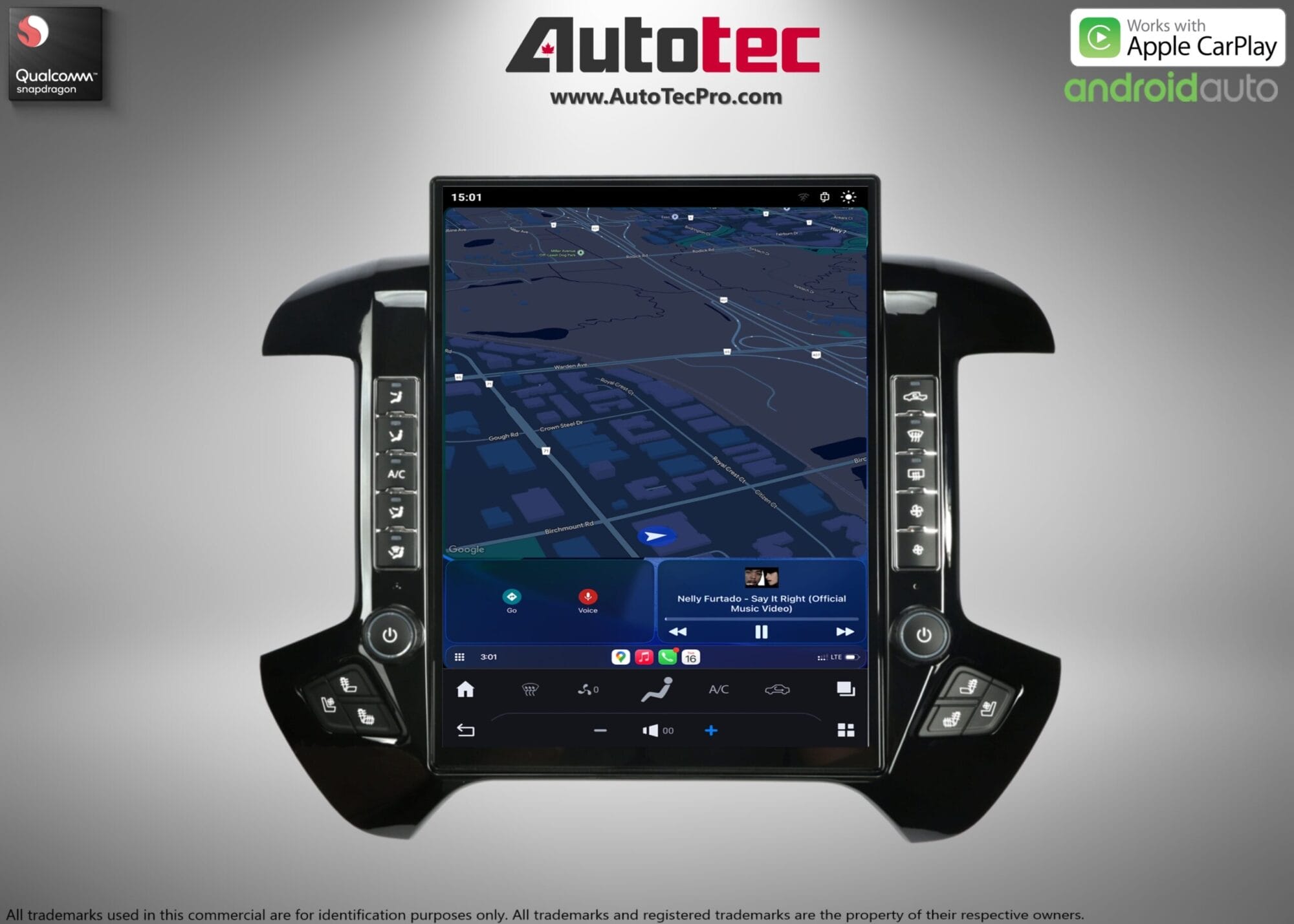 Chevrolet Silverado / GMC Sierra (2014 – 2019) 15.6″ IPS QHD 2K Touch-Screen Navigation & Infotainment System | Android 13 | GPS | BT | Wifi | CarPlay | Onstar | DSP | 4G LTE