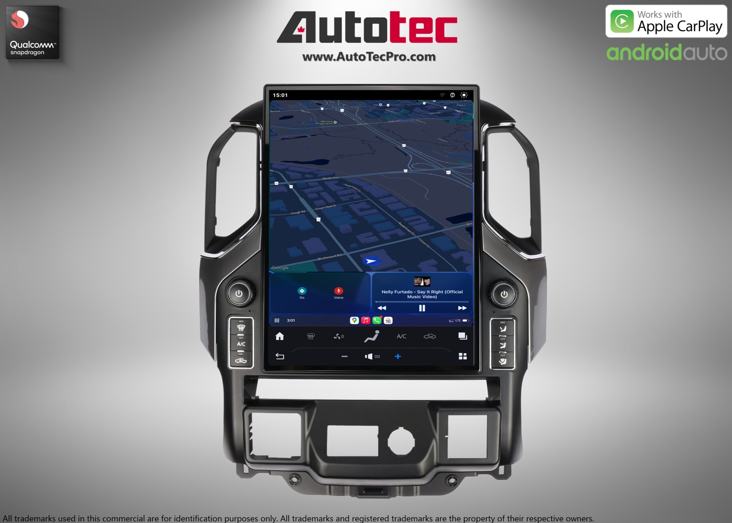 Chevrolet Silverado / GMC Sierra (2019 – 2025) 15.6″ IPS QHD 2K Touch-Screen Navigation & Infotainment System | Android 13 | GPS | BT | Wifi | CarPlay | Onstar | 4G LTE