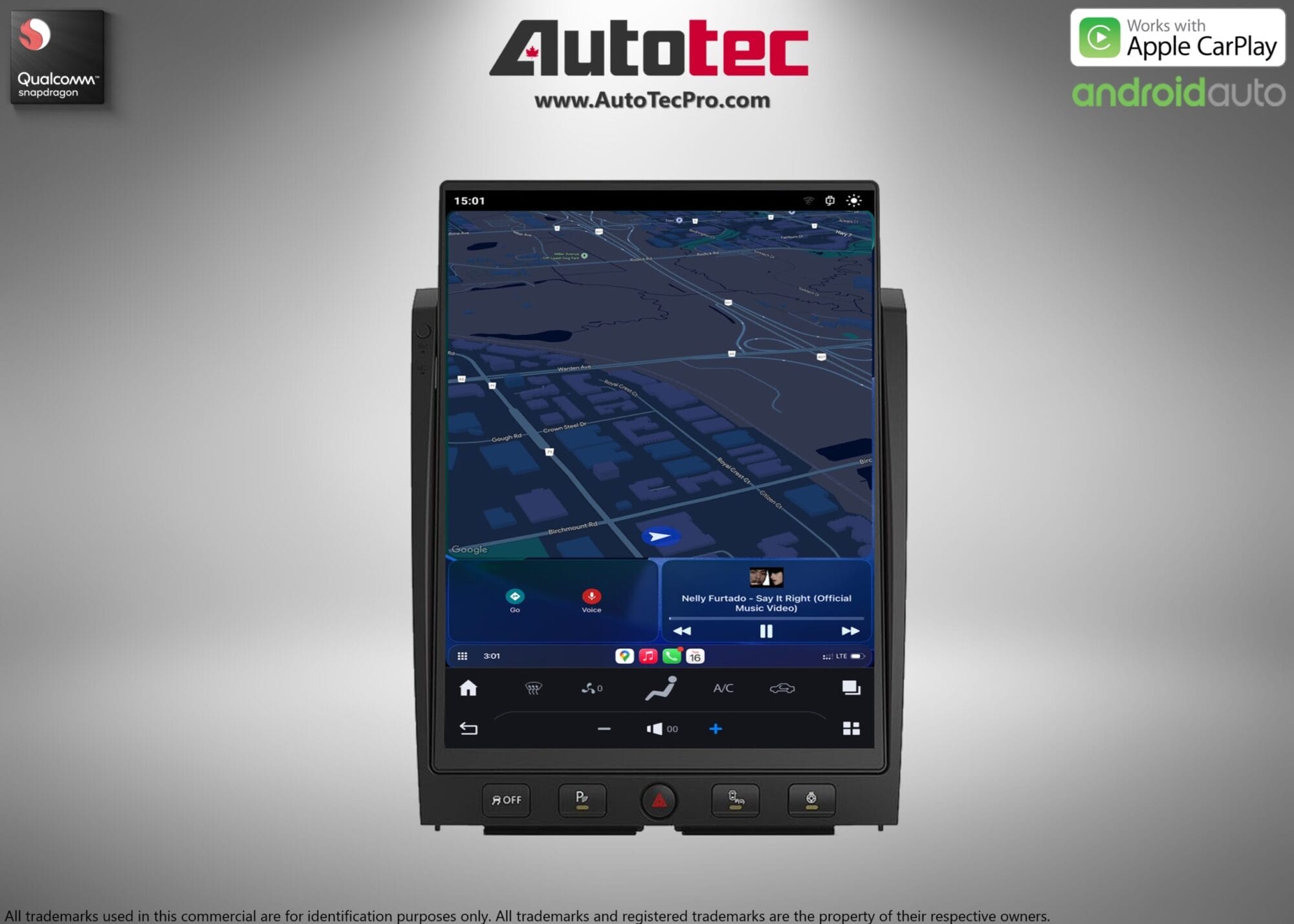Nissan Titan (2016 – 2019) 15.6″ HD IPS Touch-Screen Navigation & Infotainment System | Android 13 | GPS | BT | Wifi | CarPlay | DSP | 4G LTE