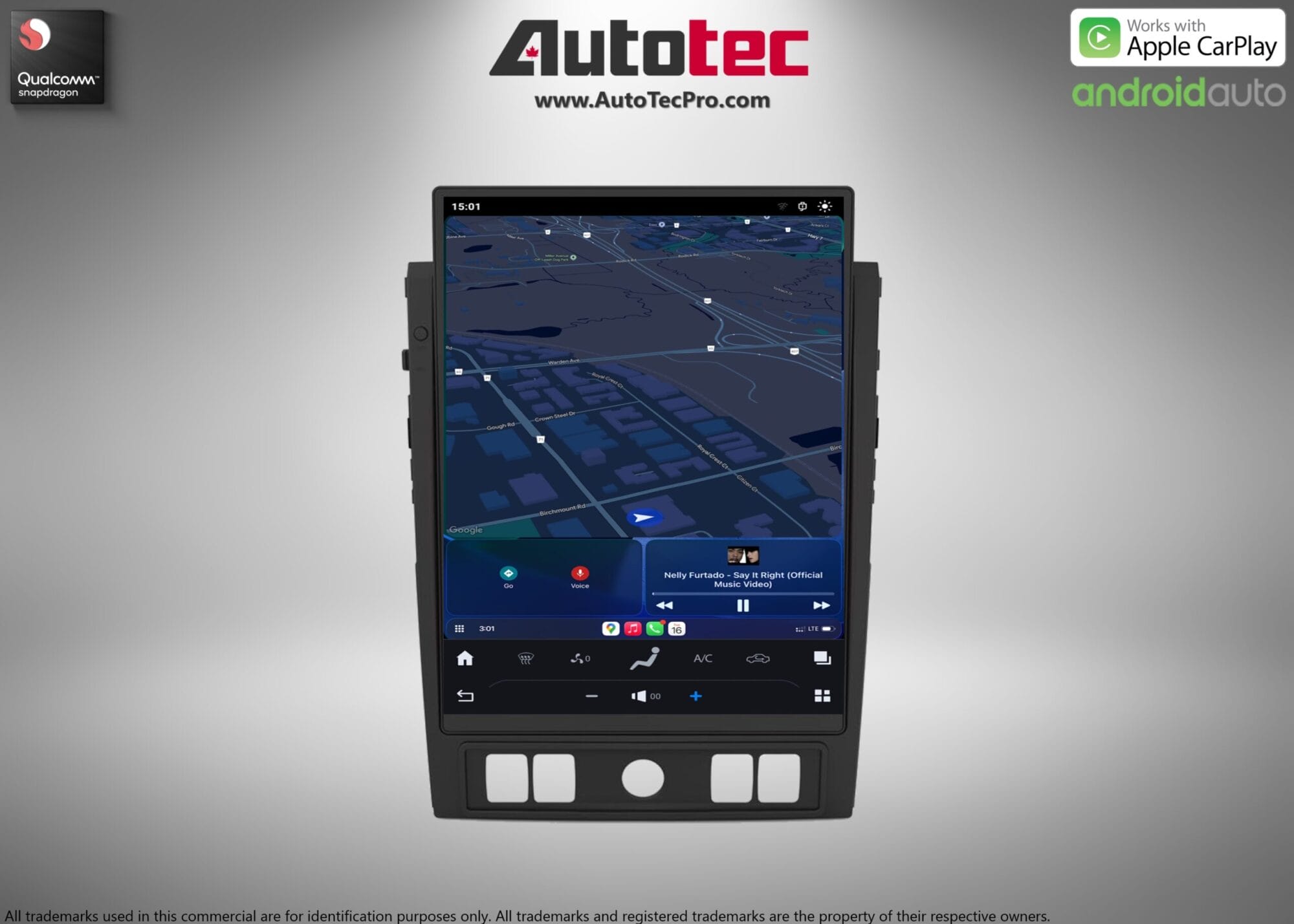 Nissan Titan (2020 – 2025) 15.6″ HD IPS Touch-Screen Navigation & Infotainment System | Android 13 | GPS | BT | Wifi | CarPlay | DSP | 4G LTE