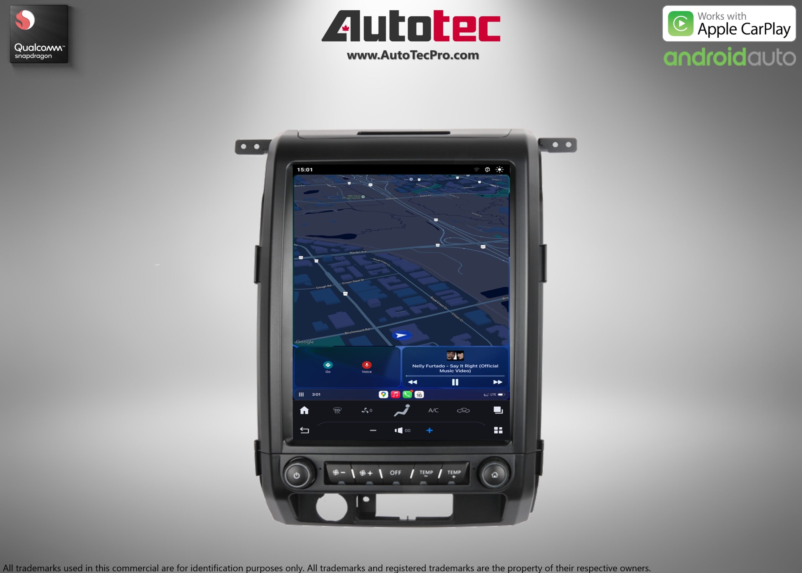 Ford F150 (2009 – 2014)  12.1″ IPS HD Touch-Screen Android Navigation System | Android 13 | GPS | BT | Wifi | CarPlay | Android Auto | 4G LTE