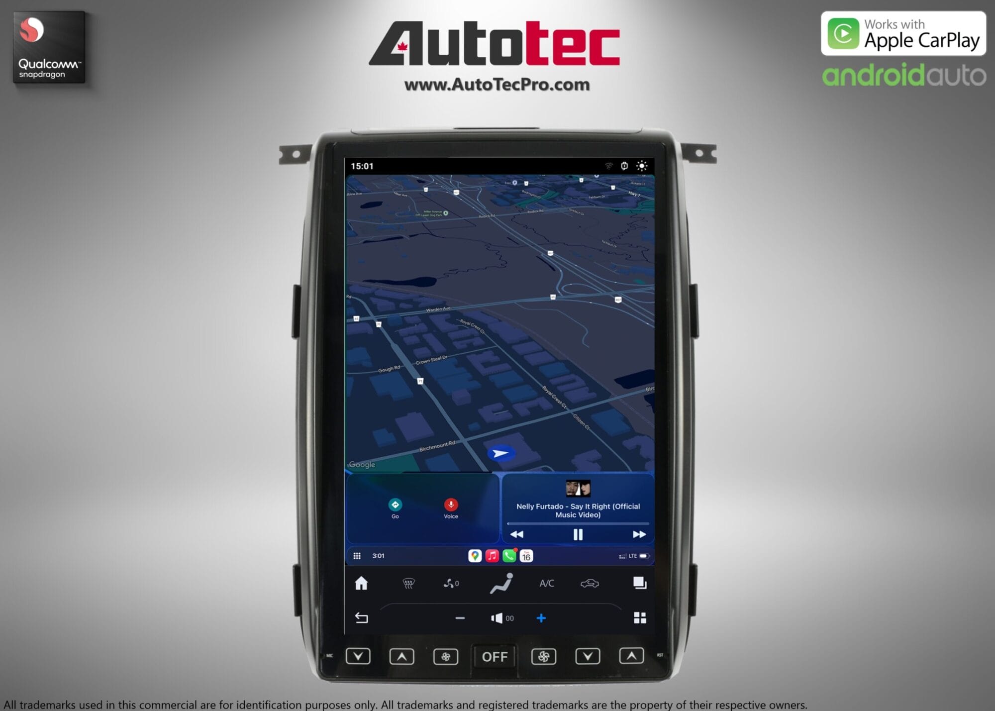 Ford F150 (2009 – 2014) 14.4″ IPS QHD 2K Touch-Screen Android Navigation System | Android 13 | GPS | BT | Wifi | CarPlay | Android Auto | 4G LTE