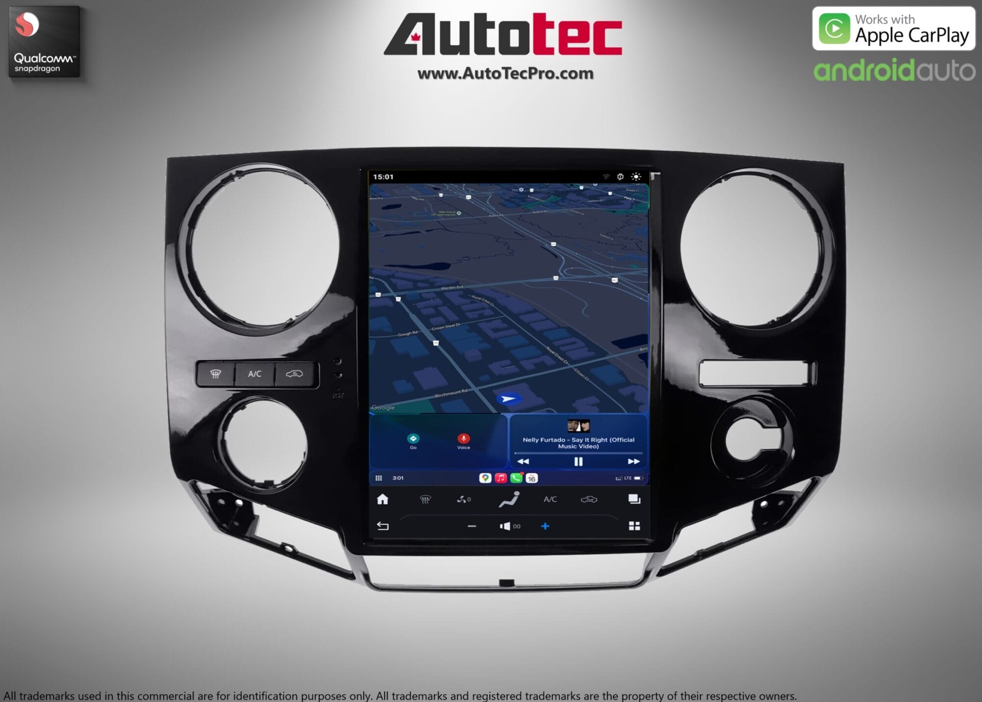 Ford F250 F350 (2009 – 2016) 12.1″ IPS HD Touch-Screen Navigation & Infotainment System | Android 13 | GPS | BT | Wifi | 4G LTE | CarPlay | Camera