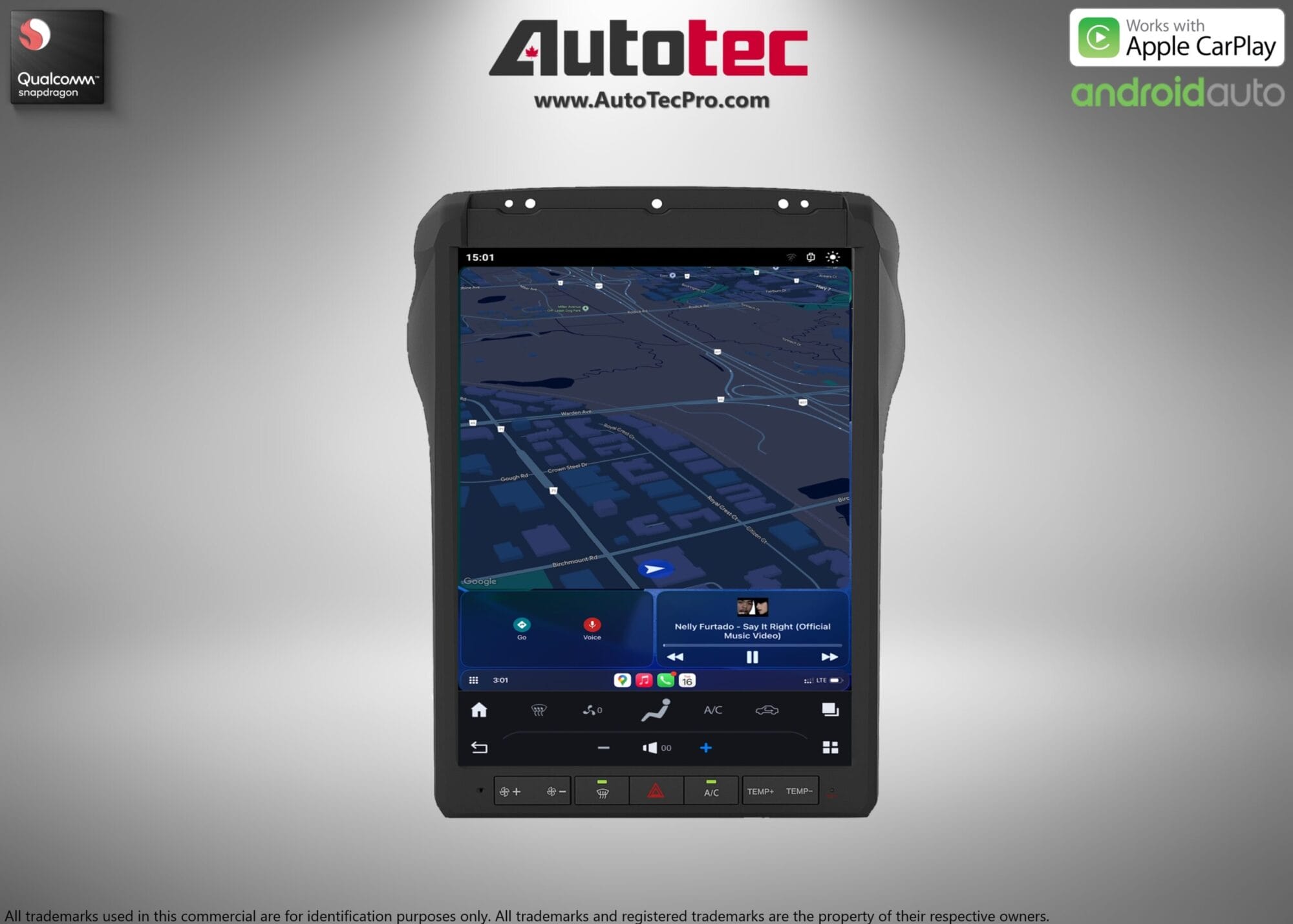 Ford F250 F350 F450 (2013 – 2016) 12.1″ IPS HD Touch-Screen Navigation & Infotainment System | Android 13 | GPS | BT | Wifi | 4G LTE | CarPlay | SYNC 2