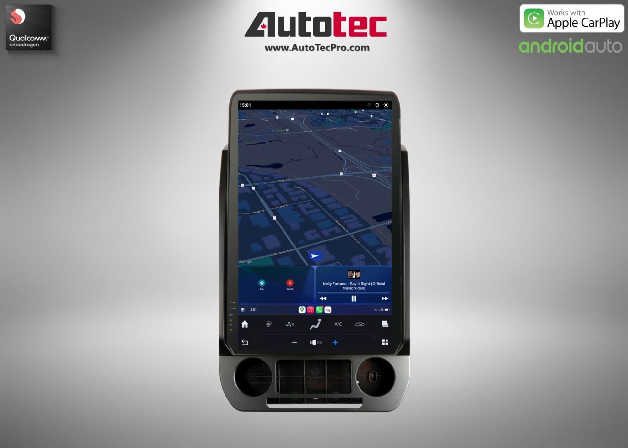 Ford F150 F250 F350 F450 (2015 – 2021) 17″ IPS HD Touch-Screen Navigation & Infotainment System | Android 13 | GPS | BT | Wifi | CarPlay | SYNC | 4G LTE