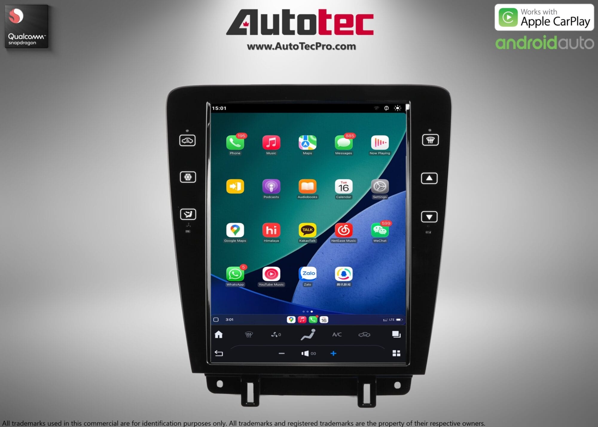 Ford Mustang (2010 – 2014)  12.1″ HD Touch-Screen Navigation & Infotainment System | Android 13 | GPS | BT | WiFi | Camera | CarPlay