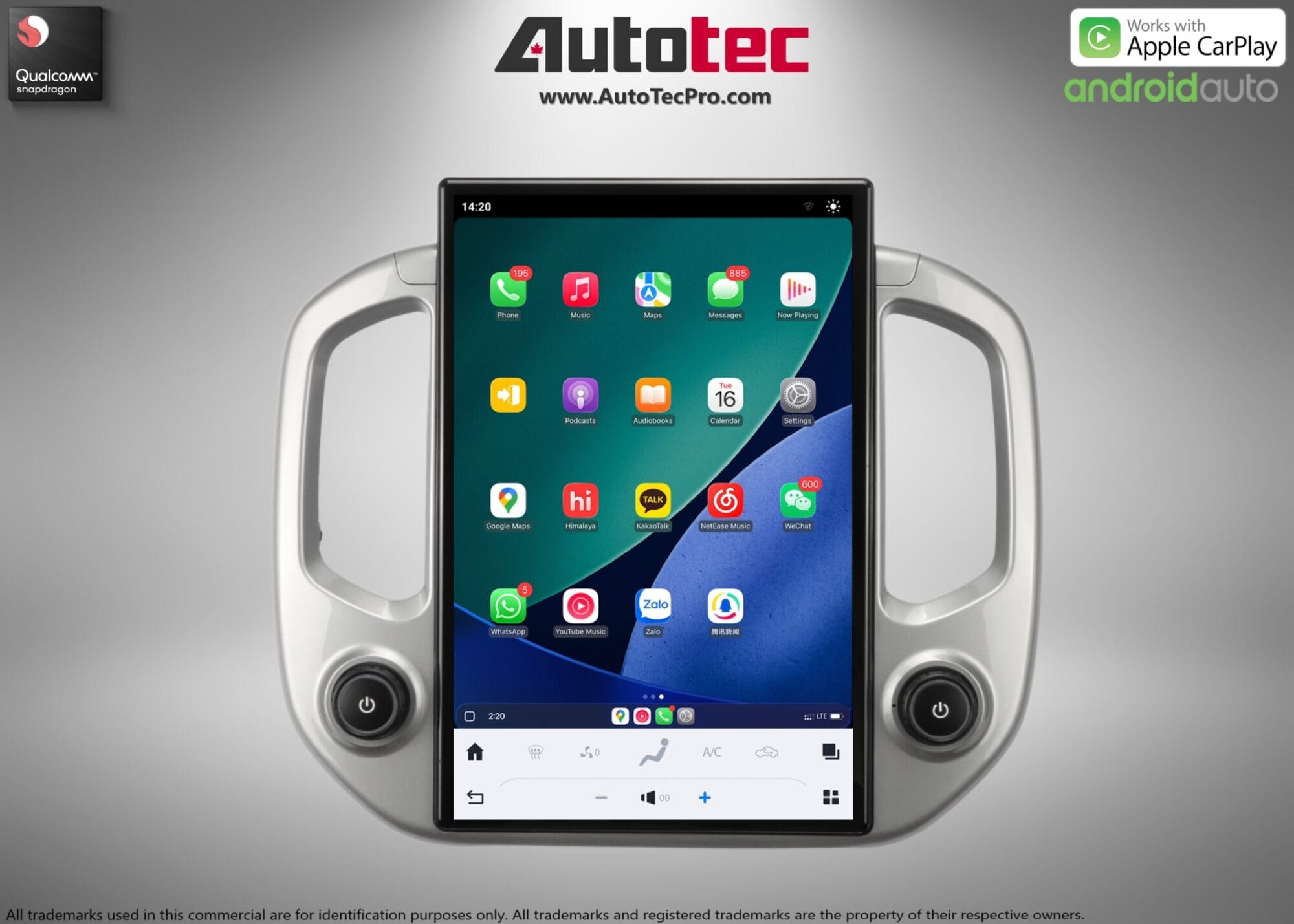 Chevrolet Colorado (2014 – 2023) 14.4″ IPS QHD 2K Touch-Screen Navigation & Infotainment System | Android 13 | GPS | BT | Wifi | CarPlay | Onstar | DSP | 4G LTE