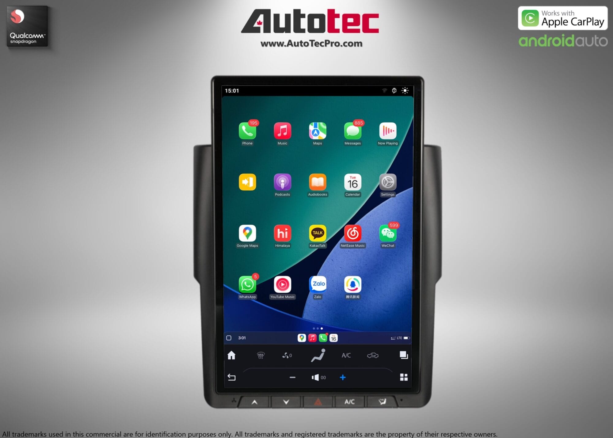 Dodge RAM (2013 – 2018) 14.4″ IPS QHD 2K Touch-Screen Android Navigation System | Android 13 | GPS | BT | Wifi | CarPlay | Android Auto | 4G LTE