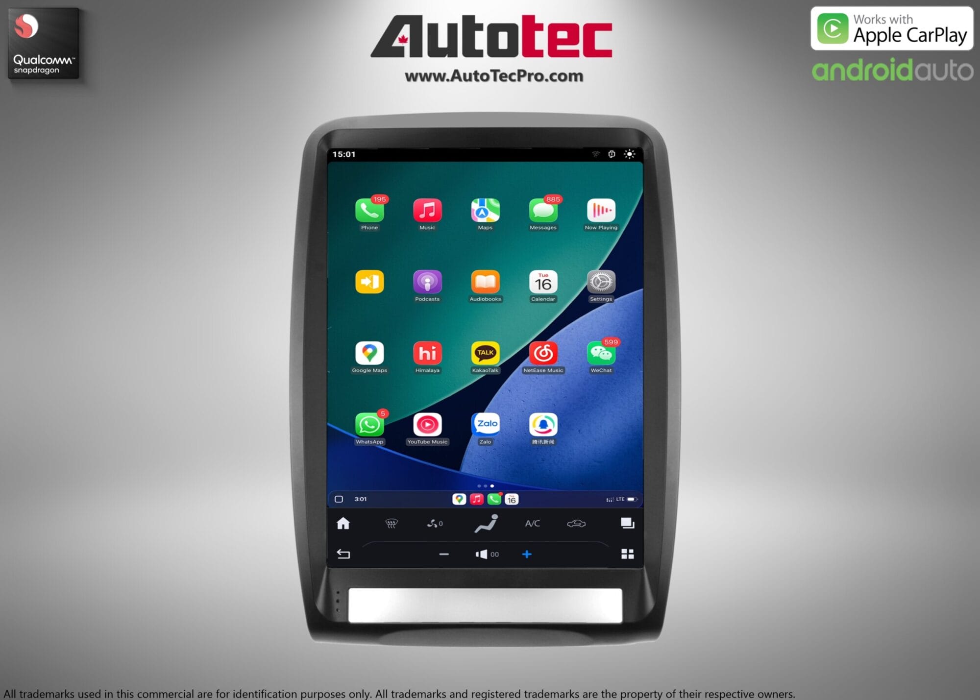 Dodge Durango (2011 – 2013) 13.8″ IPS HD Touch-Screen Android Navigation System | Android 13 | GPS | BT | Wifi | CarPlay | Android Auto | 4G LTE