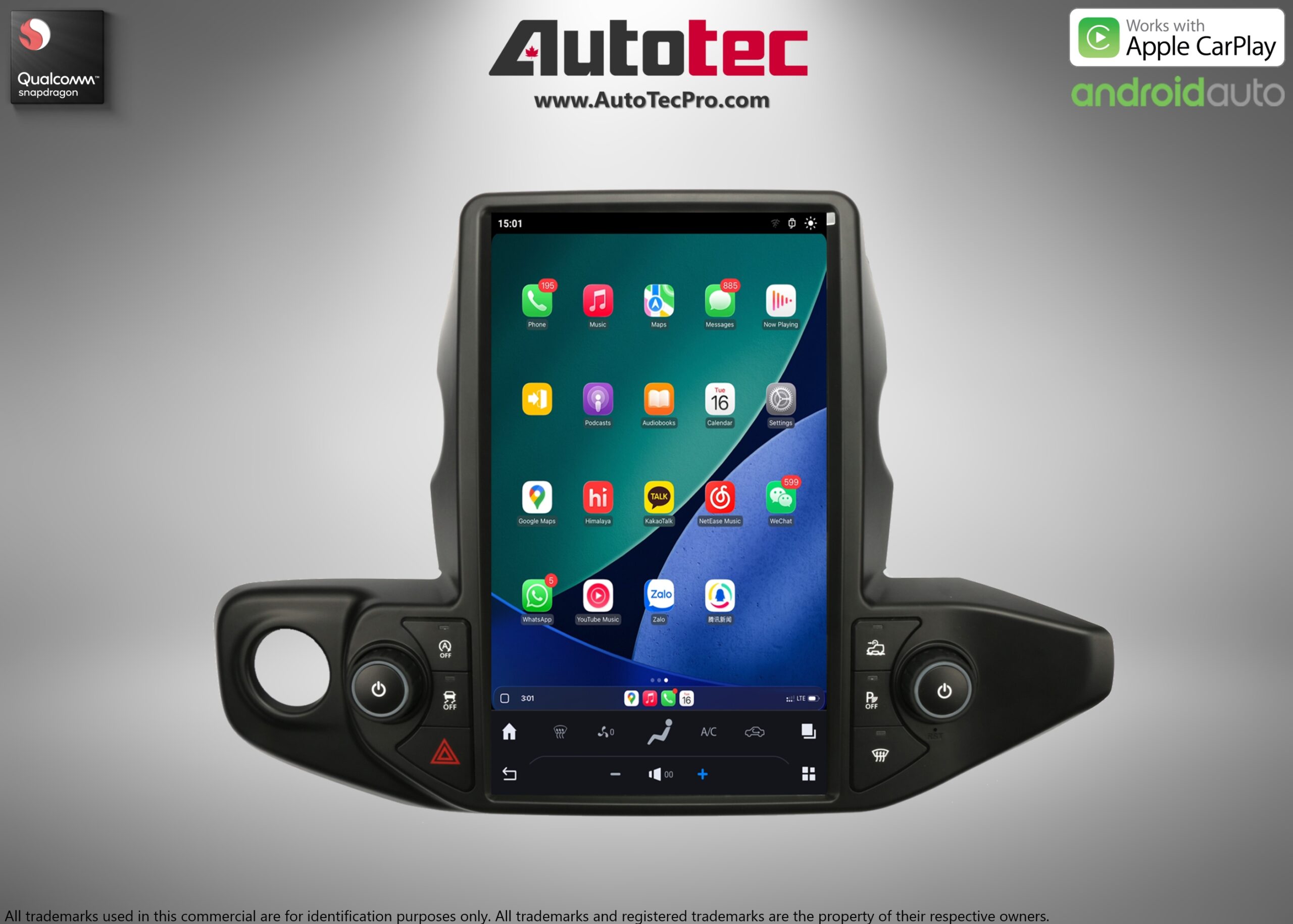 Jeep Wrangler (2018 – 2023) 13.6″ IPS HD Touch-Screen Navigation & Infotainment System | Android 13 | GPS | BT | Wifi | CarPlay