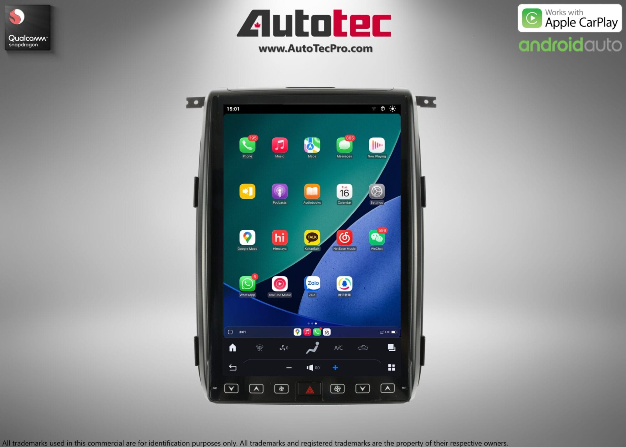 Ford F150 (2013 – 2014) 14.4″ IPS QHD 2K Touch-Screen Android Navigation System | Android 13 | GPS | BT | Wifi | CarPlay | SYNC | 4G LTE